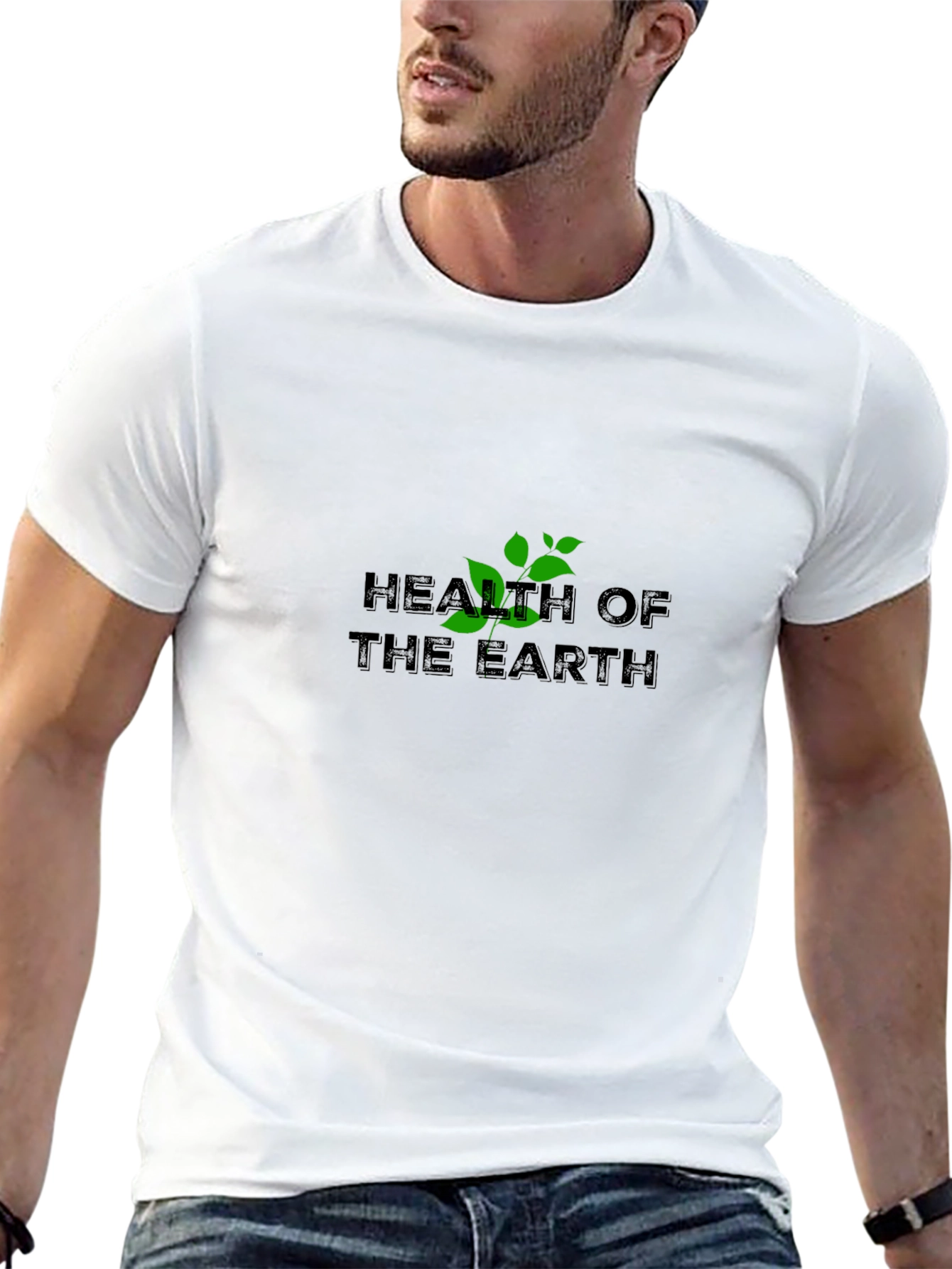 Black Health of the Earth Graphic Tee - Black view 13
