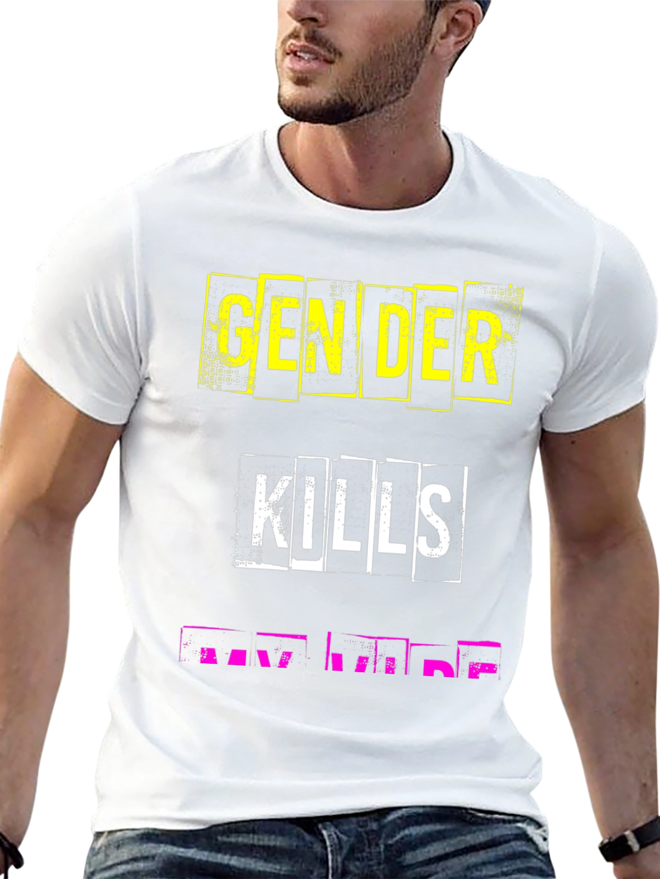 Black Gender Kills My Vibe Graphic Tee view 13