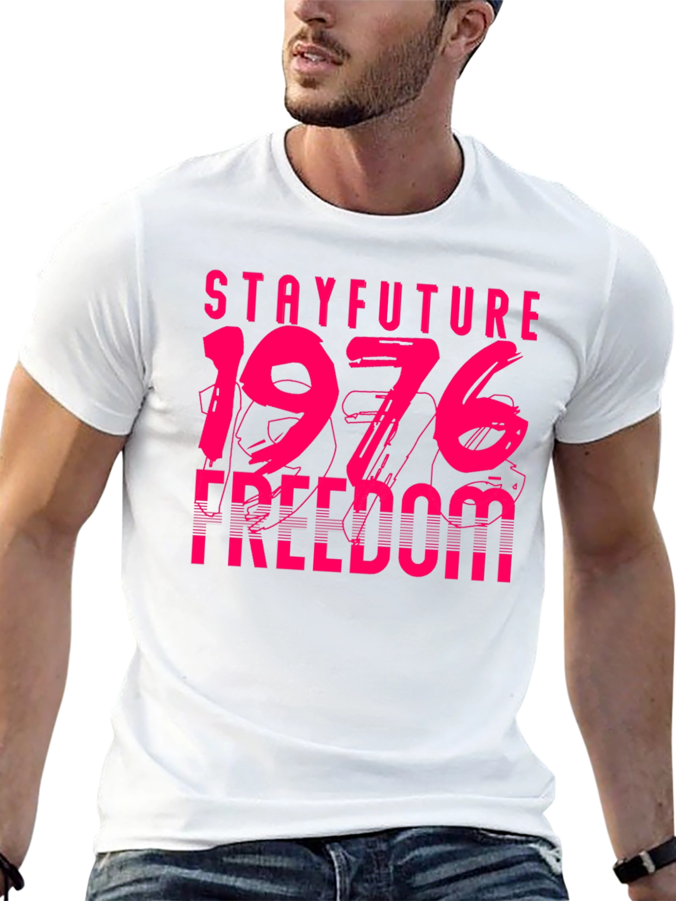 Black Stay Future 1976 Freedom Graphic Tee view 13