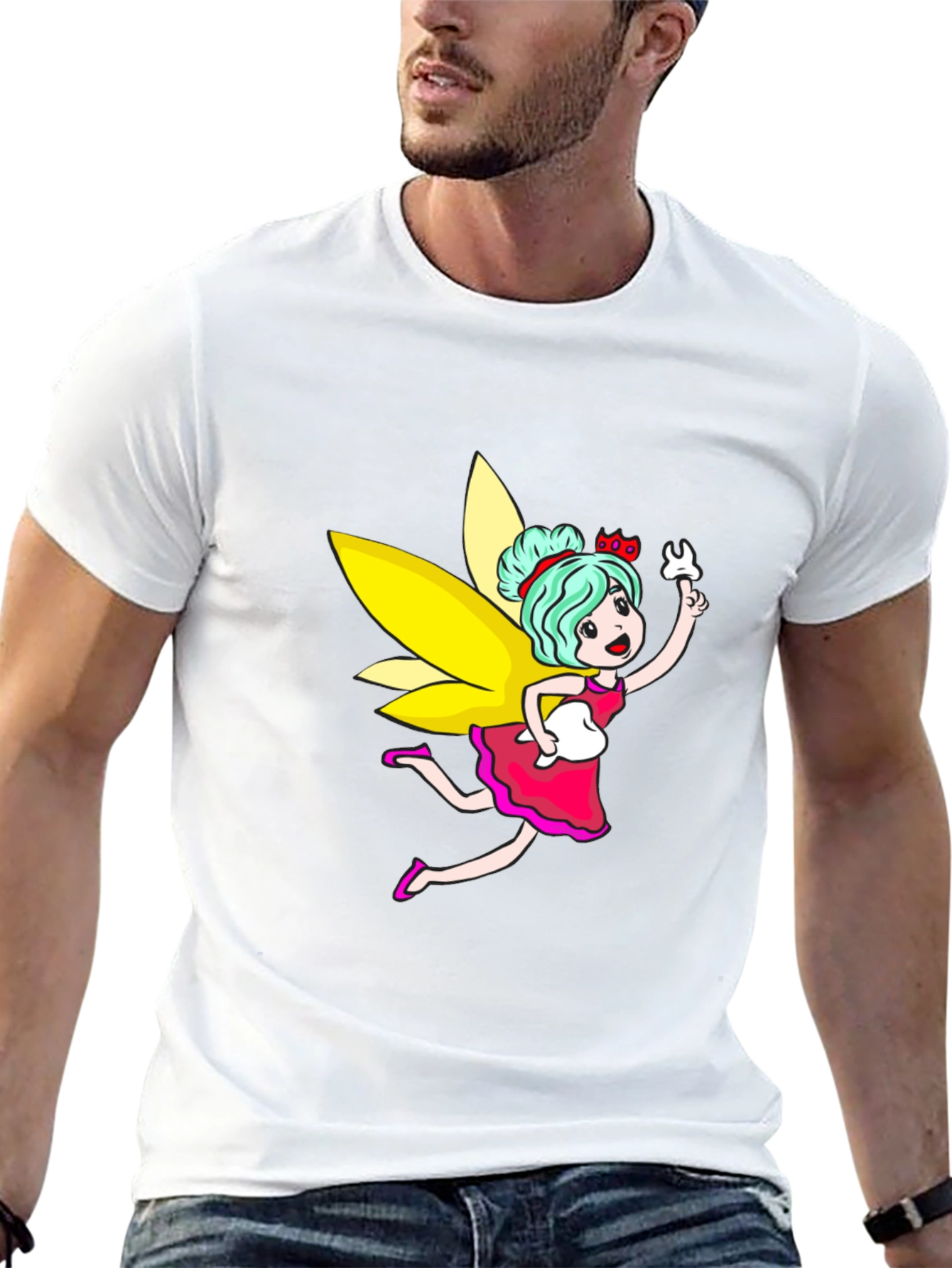 Black Tooth Fairy Graphic Black T-Shirt view 13