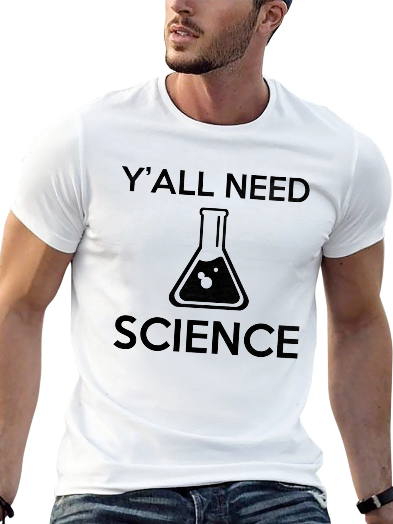 Black Y'all Need Science T-Shirt - Funny Geek Tee view 13