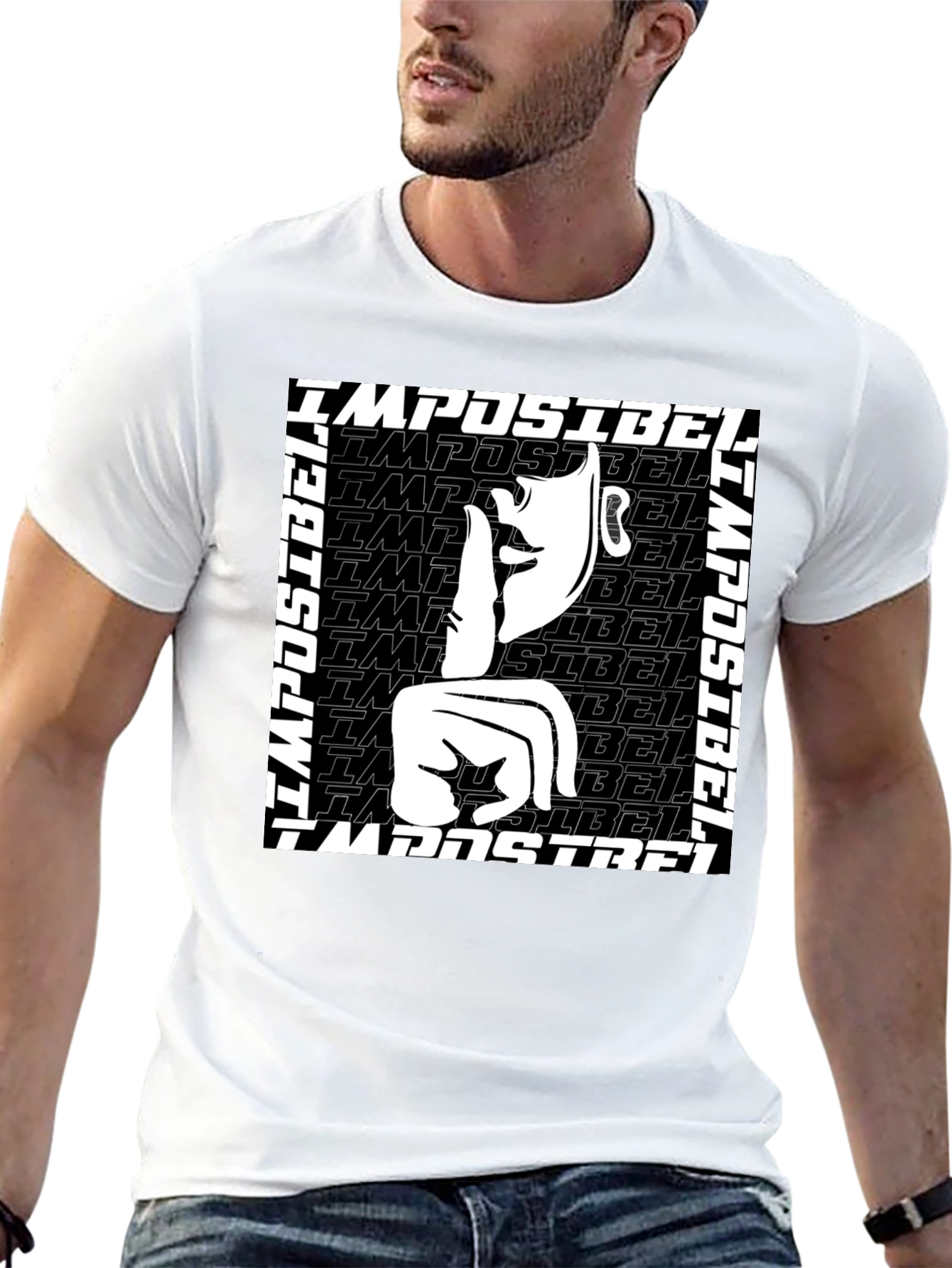 Black Impossible Graphic Tee - Black Short Sleeve view 13