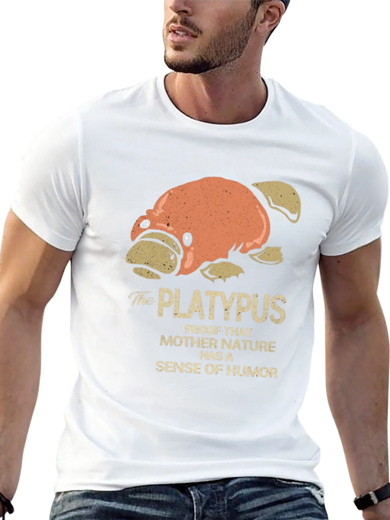 Black Funny Platypus Humor T-Shirt - Mother Nature Joke Tee view 13