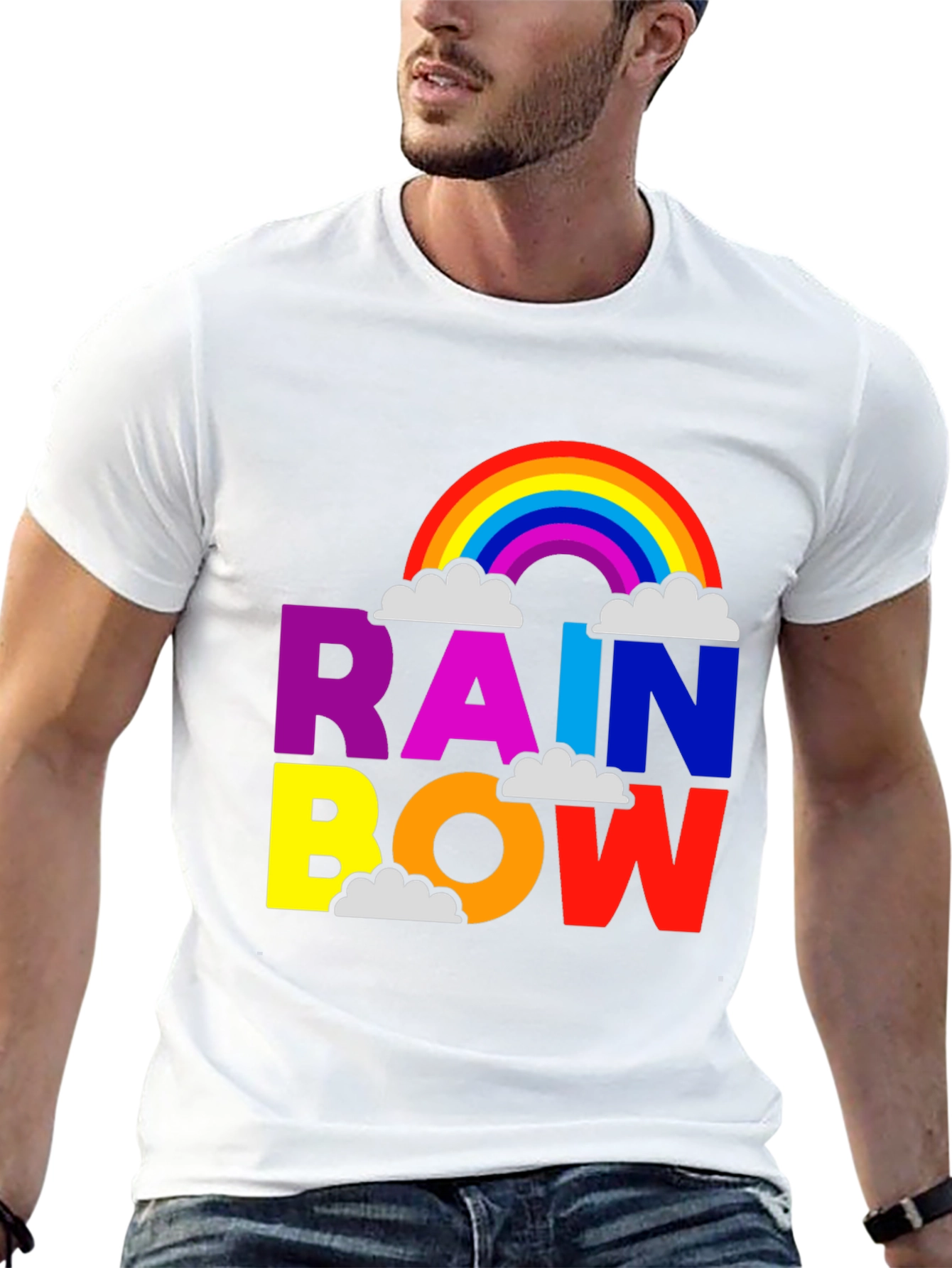 Black Rainbow Graphic T-Shirt view 13