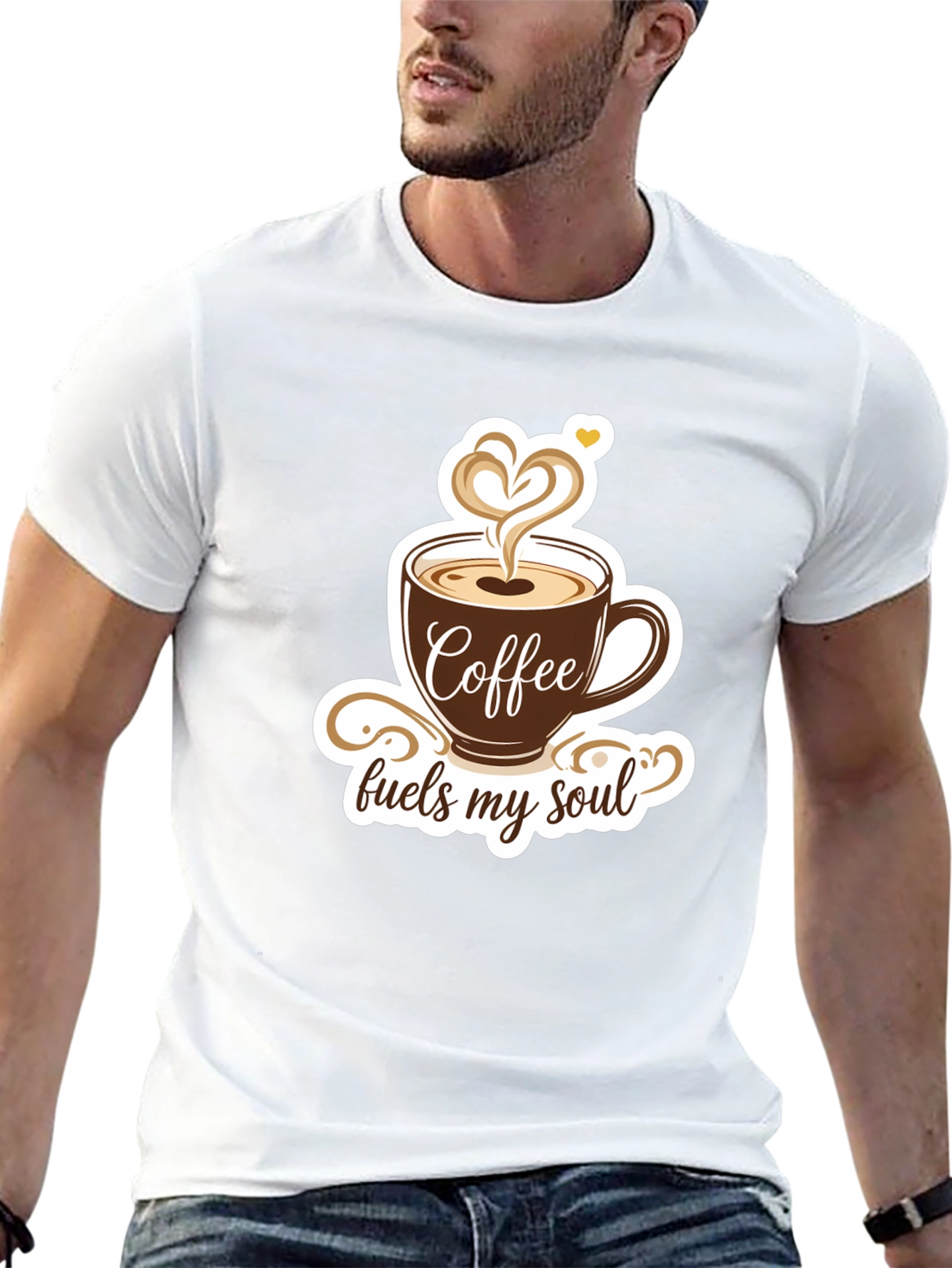Black Coffee Fuels My Soul Graphic T-Shirt view 13
