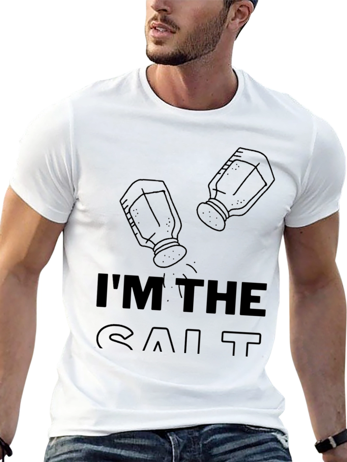 Black I'm the Salt T-Shirt - Funny Graphic Tee view 13