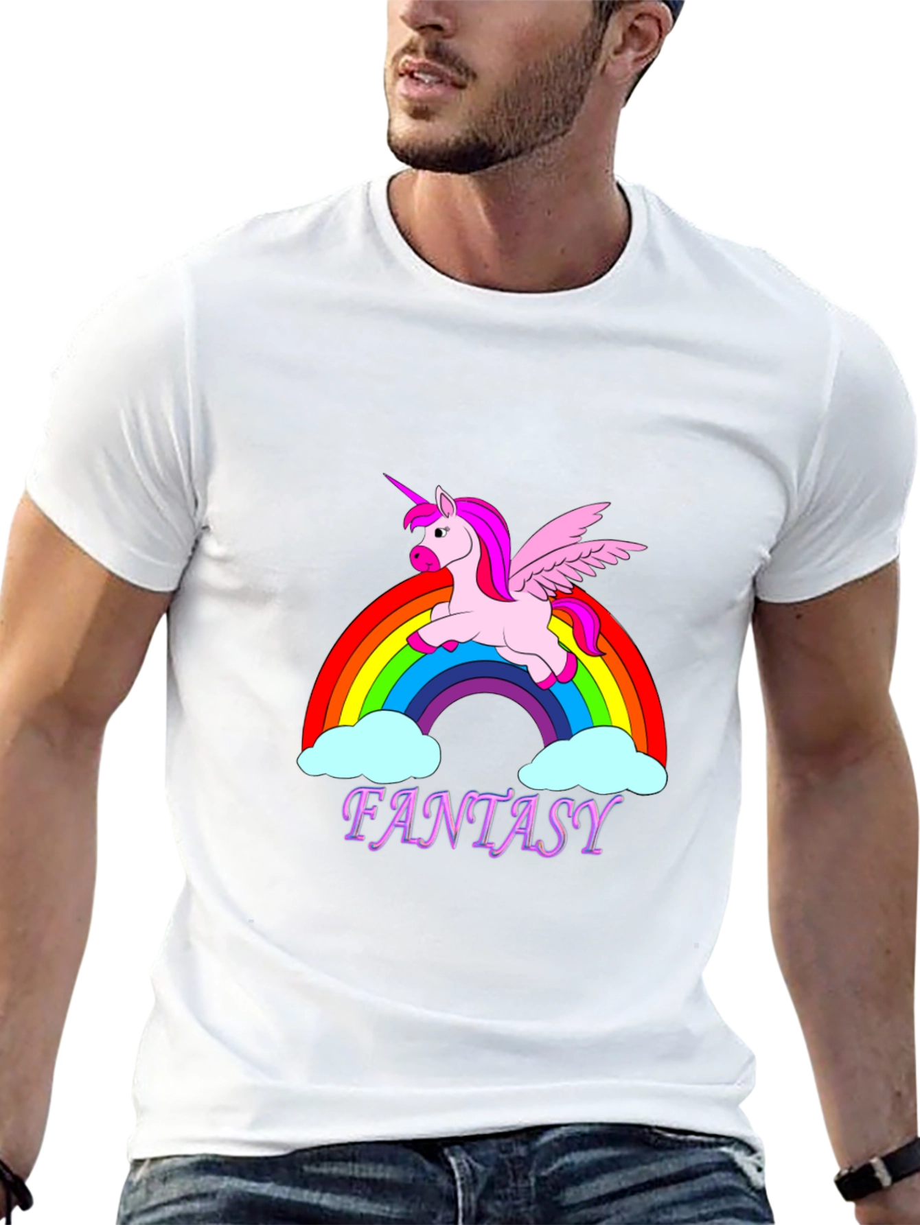 Unicorn Fantasy Rainbow Graphic T-Shirt - 13