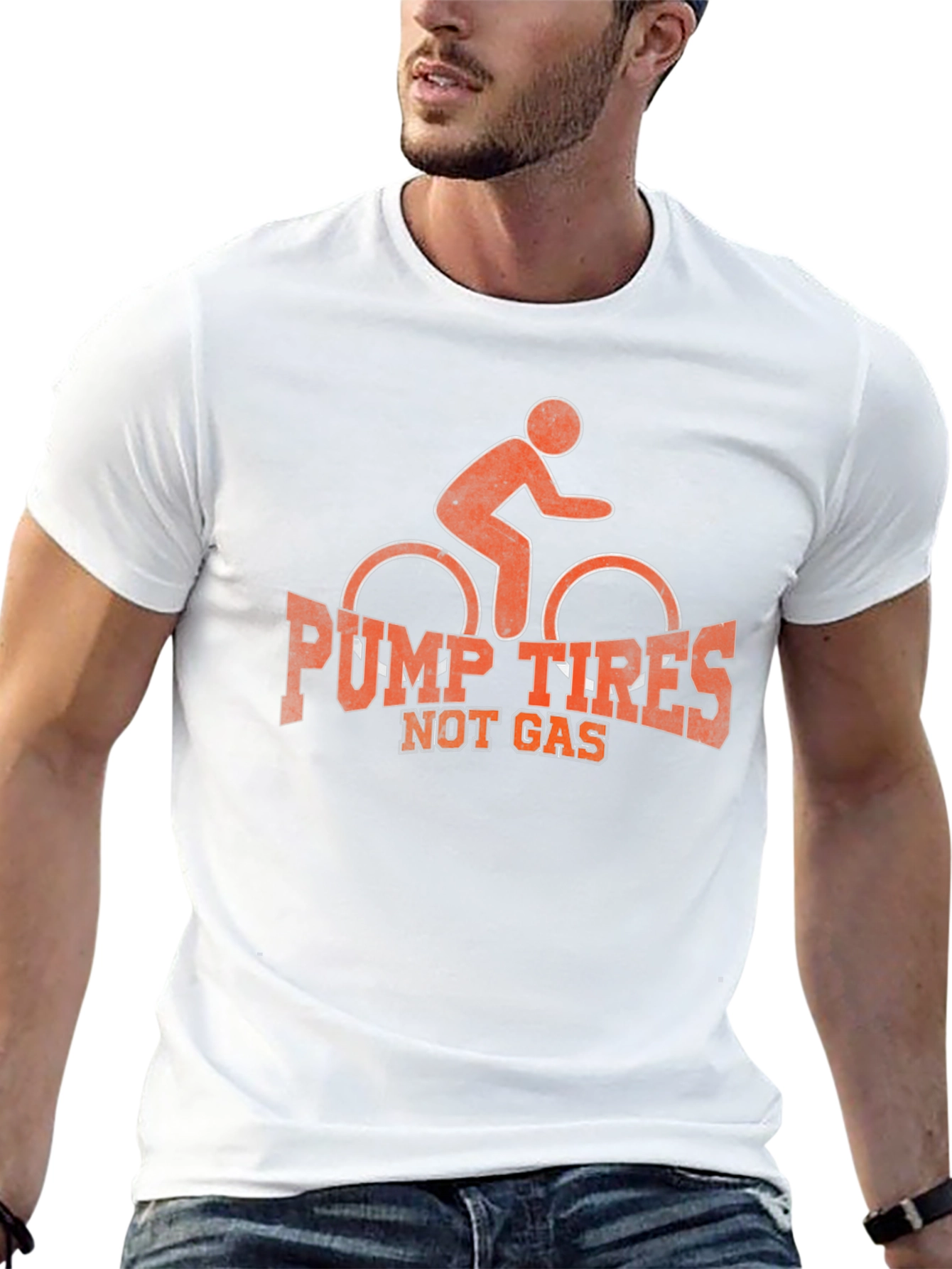 Pump Tires Not Gas Graphic Tee - 13