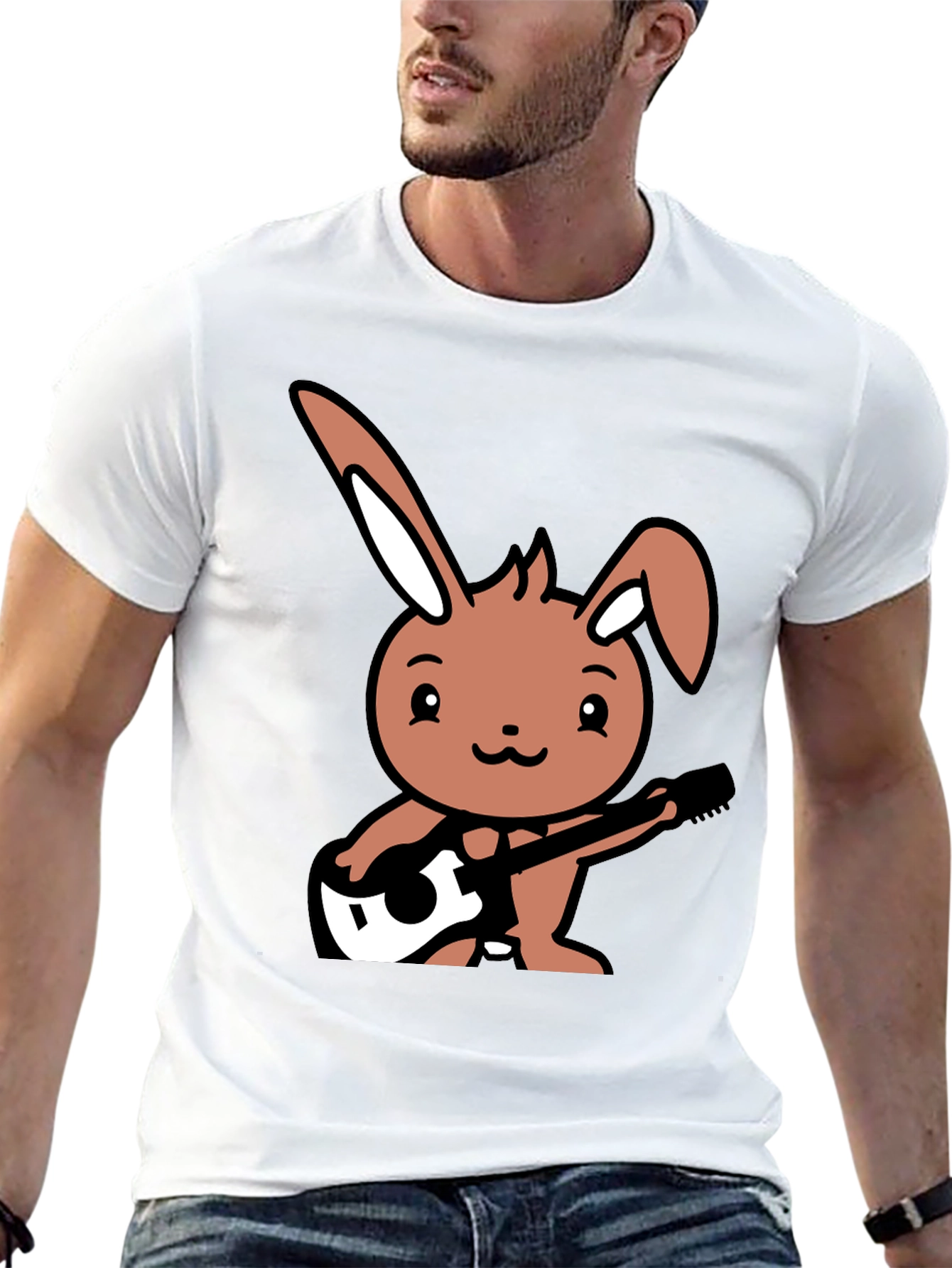 Black Bunny Rocker Graphic Tee view 13