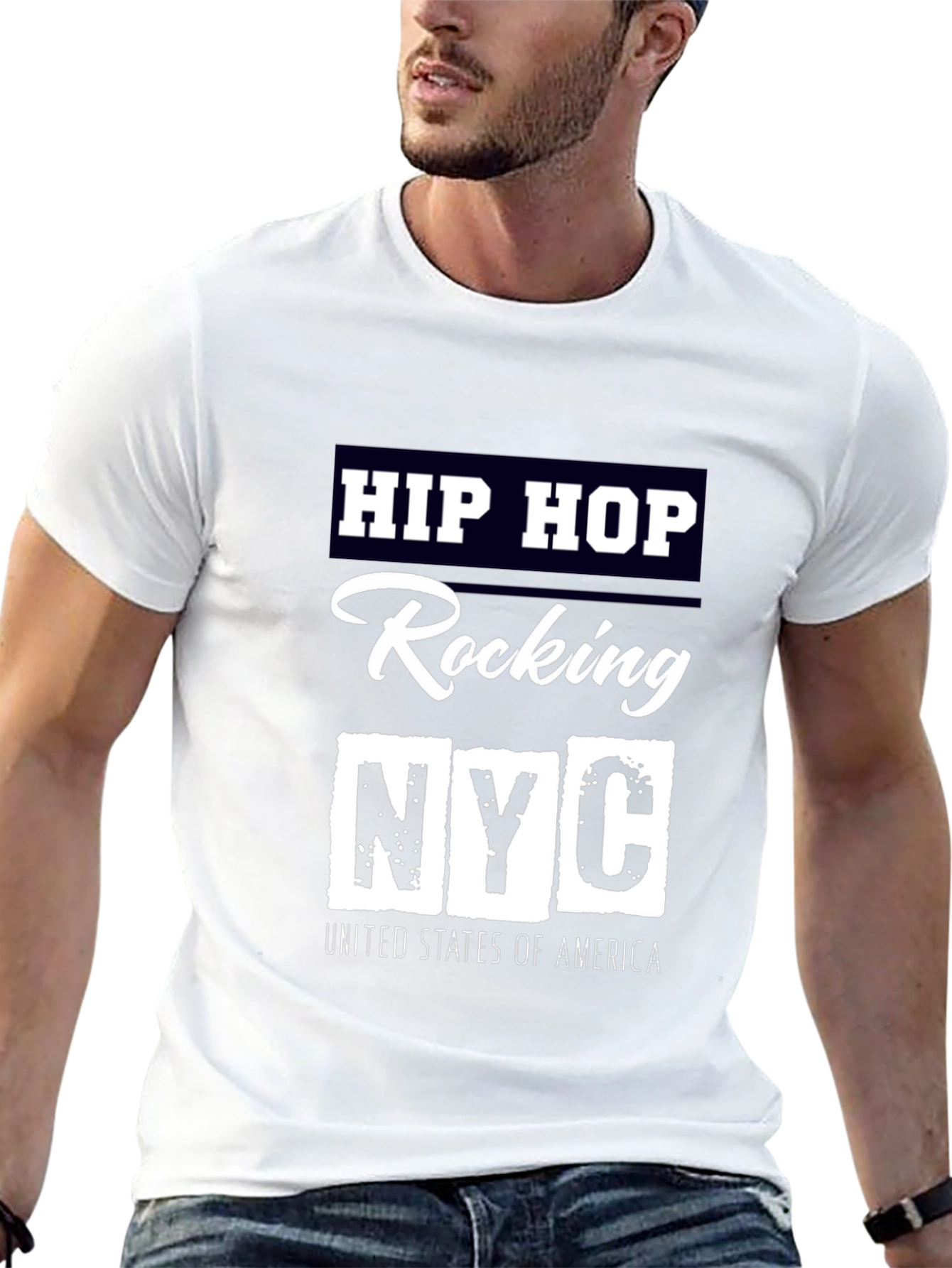 Black Hip Hop Rocking NYC T-Shirt view 13
