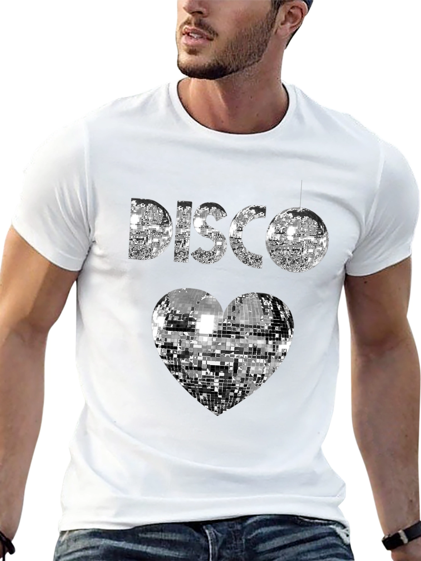 Black Disco Love Black T-Shirt view 13