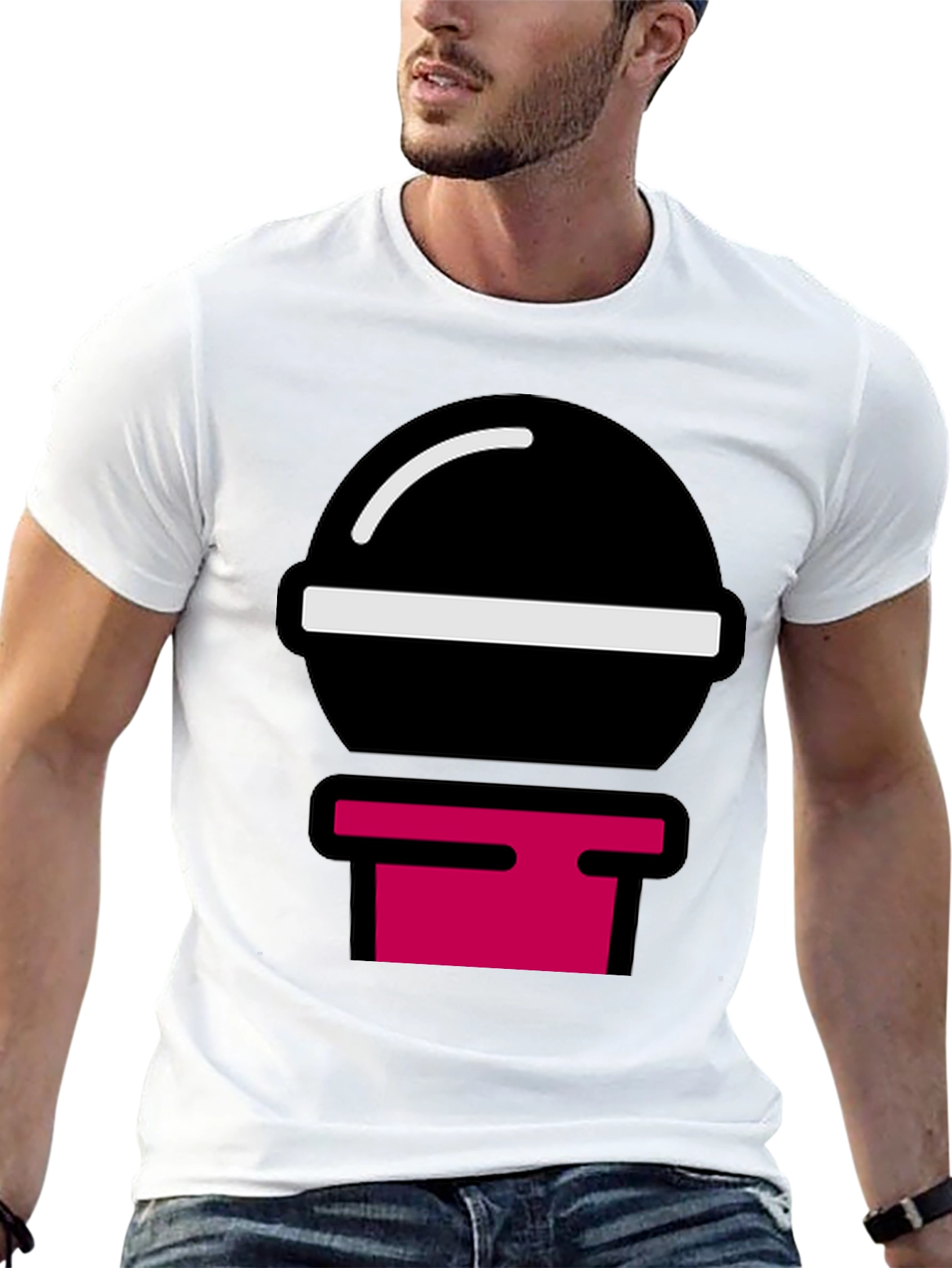 Black Modern Graphic Tee - Black Shirt with Bold Design view 13