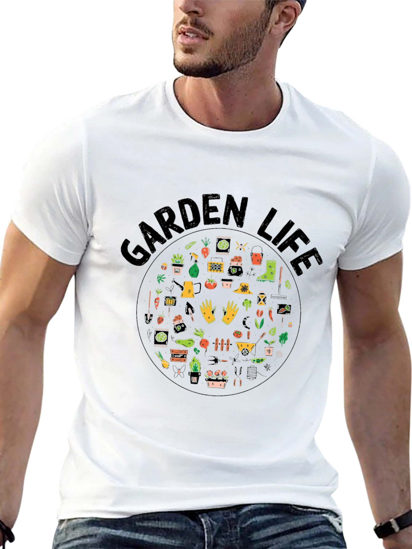 Black Garden Life Black T-Shirt view 13