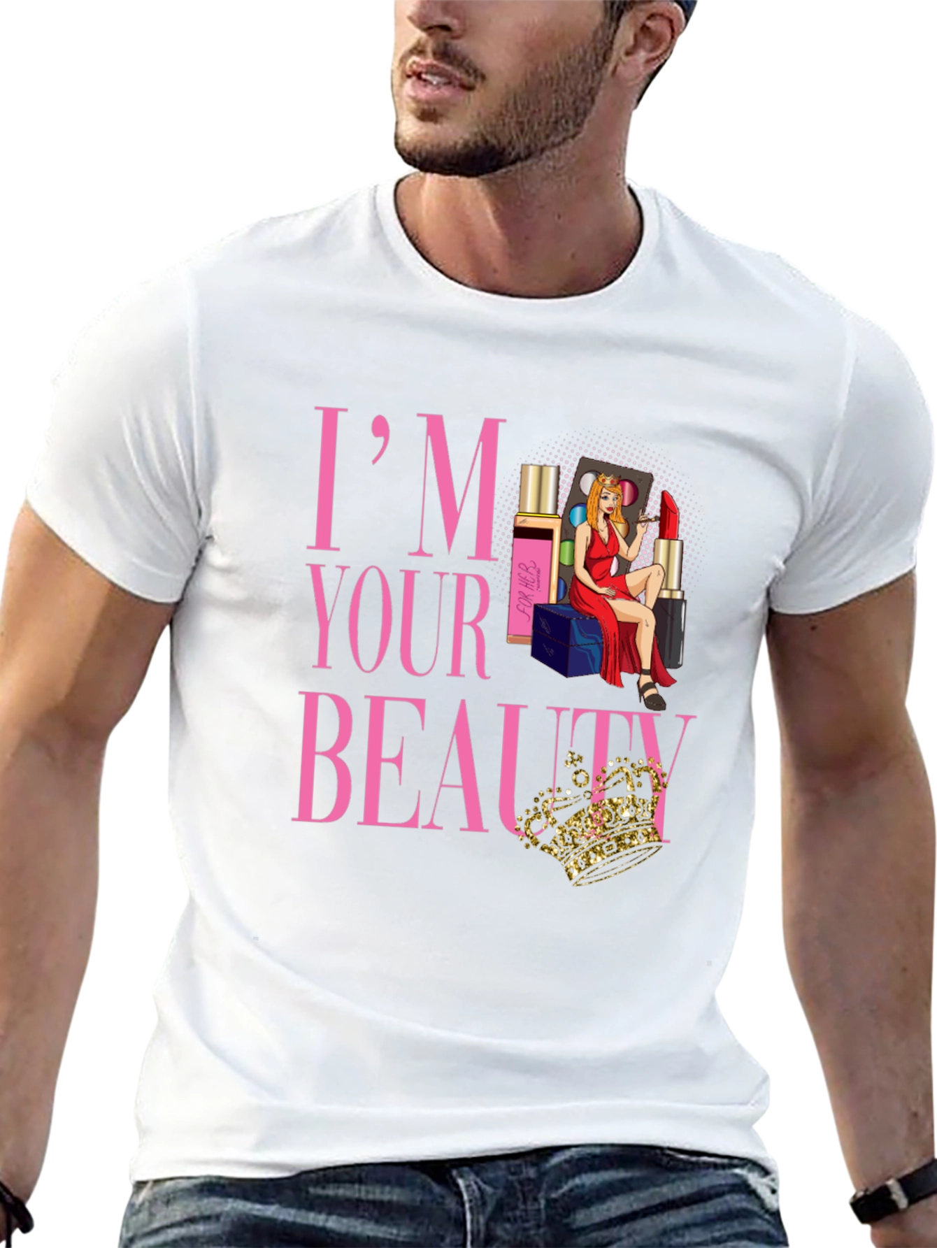 Black I'm Your Beauty T-Shirt view 13