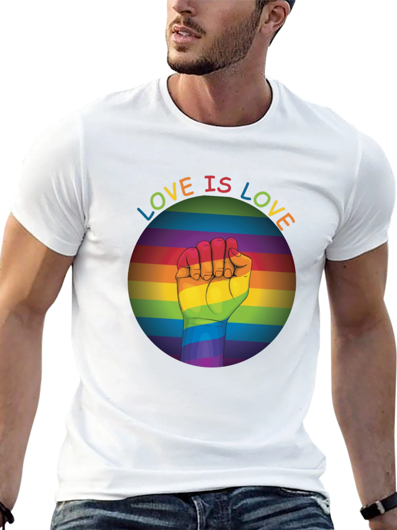 Black Love Is Love Pride T-Shirt view 13
