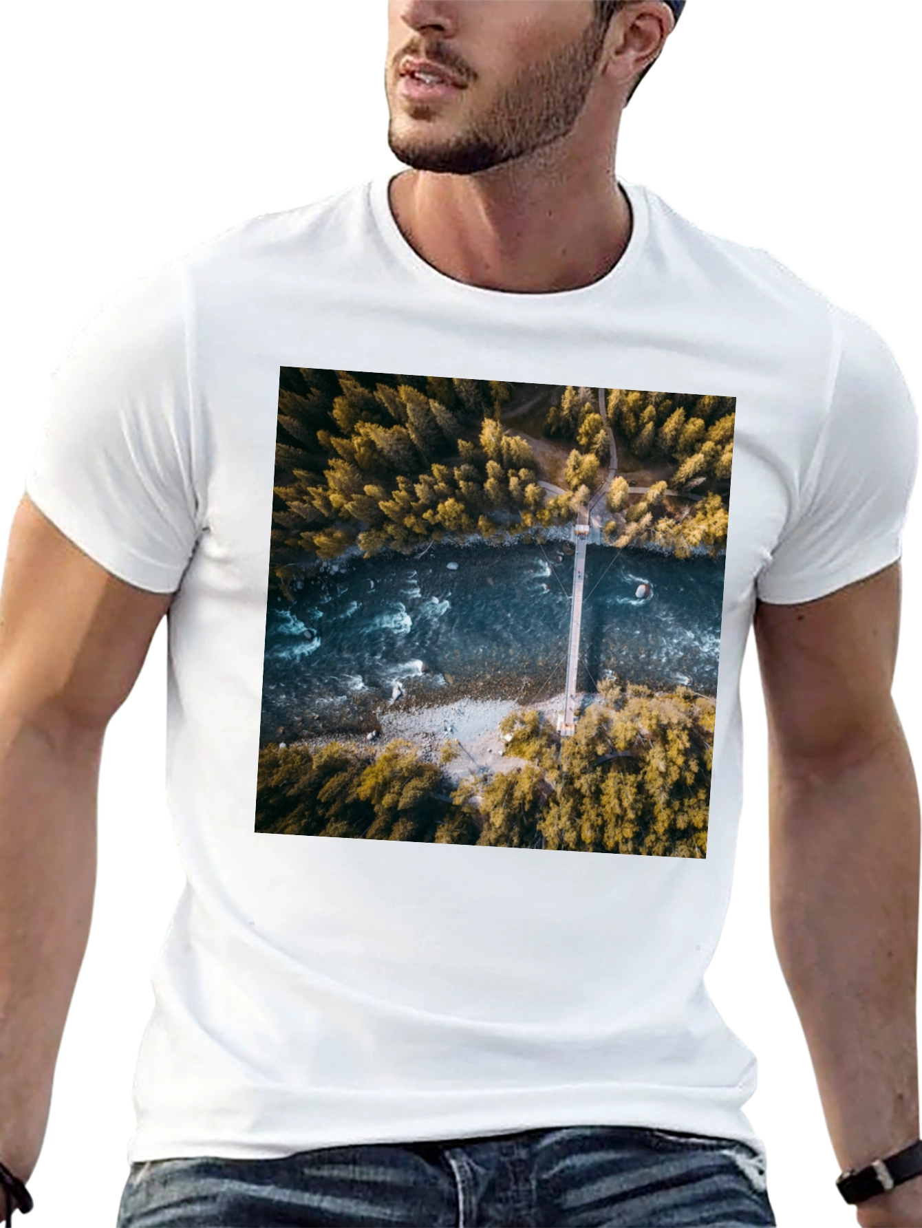 Black River Bridge Photo T-Shirt view 13