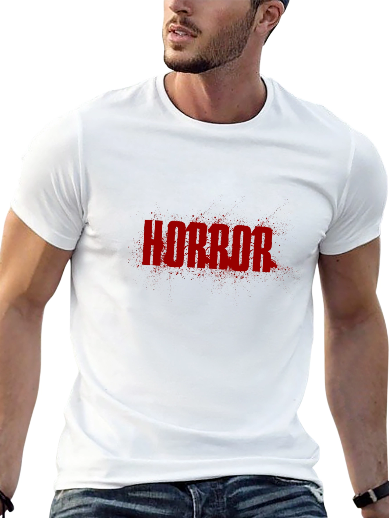 Black Horror Graphic T-Shirt - Black Tee view 13