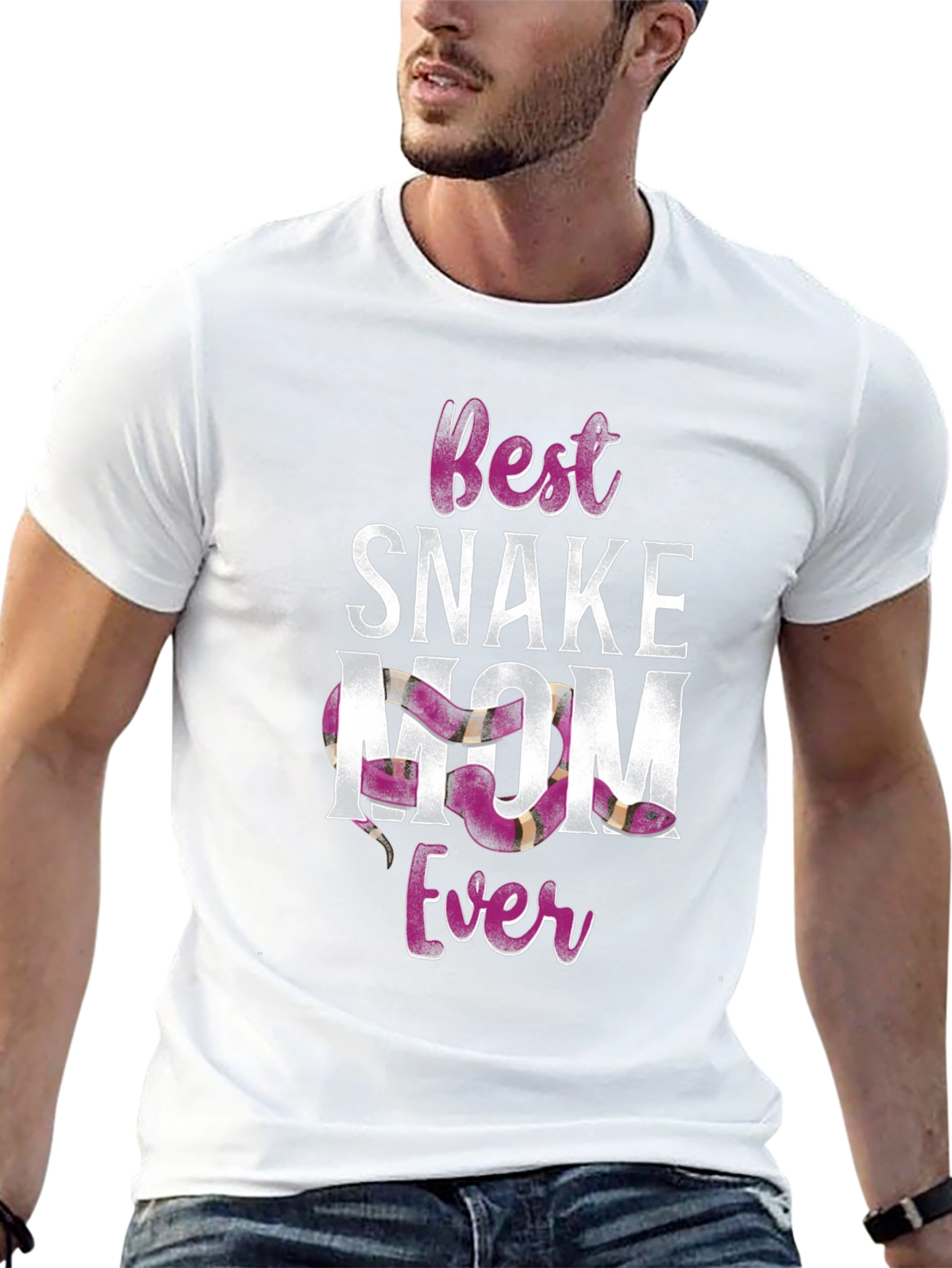 Black Best Snake Mom Ever T-Shirt view 13