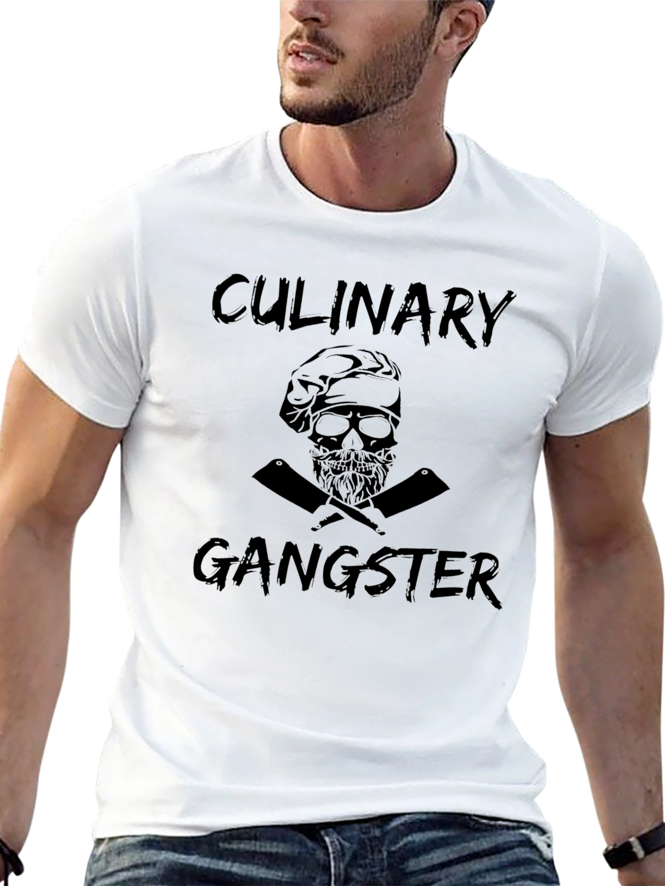 Black Culinary Gangster Black Graphic T-Shirt view 13