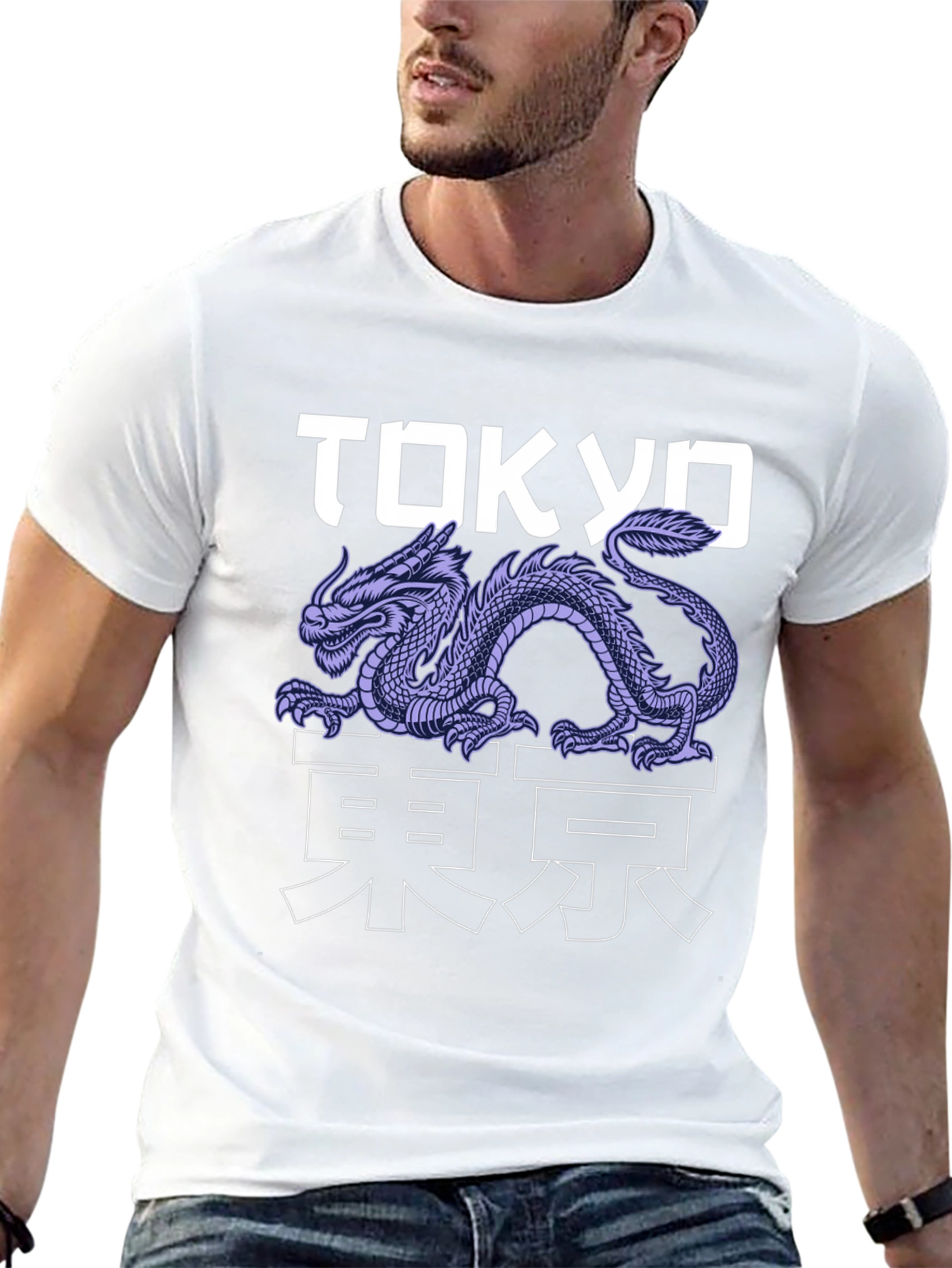 Black Tokyo Dragon Graphic Tee - Urban Style view 13