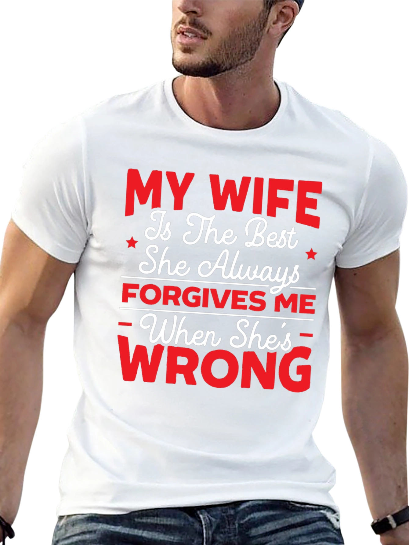 Black Funny My Wife T-Shirt - Husband Humor Tee view 13