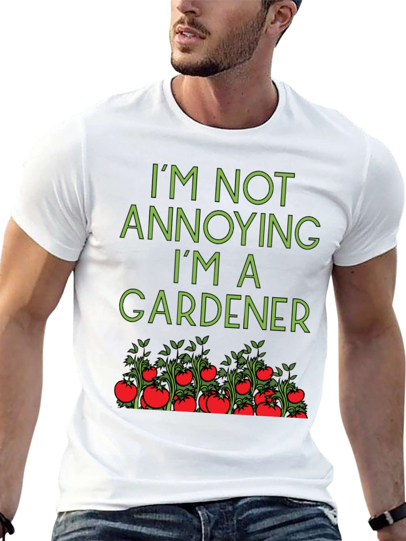 Black Gardener T-Shirt: I'm Not Annoying view 13