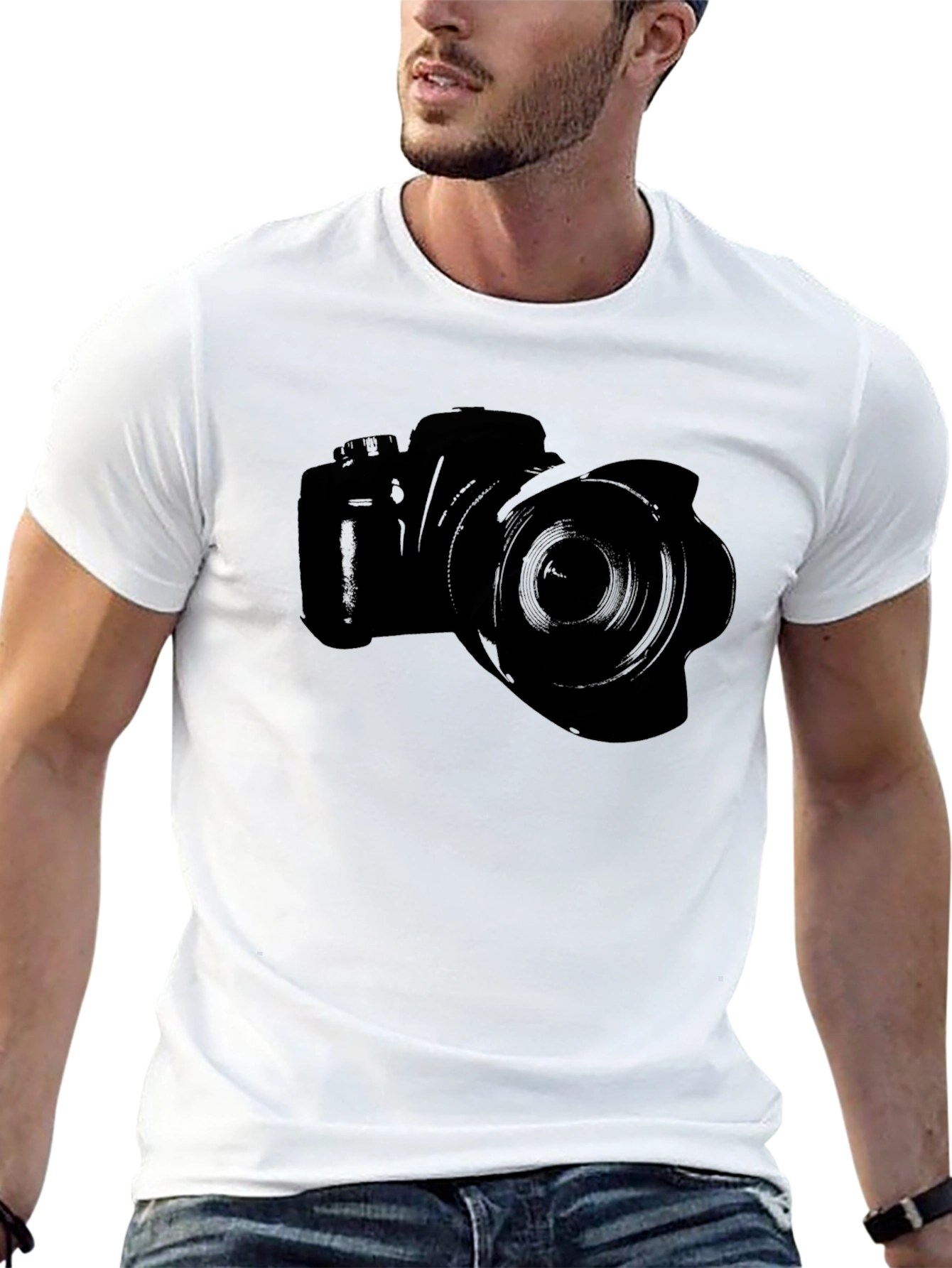 Black Camera Graphic Tee - Photographer's Must-Have view 13