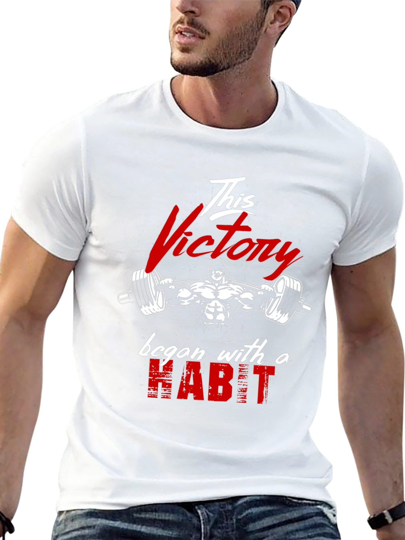 Victory Habit Gym T-Shirt - Fitness Motivation - 13