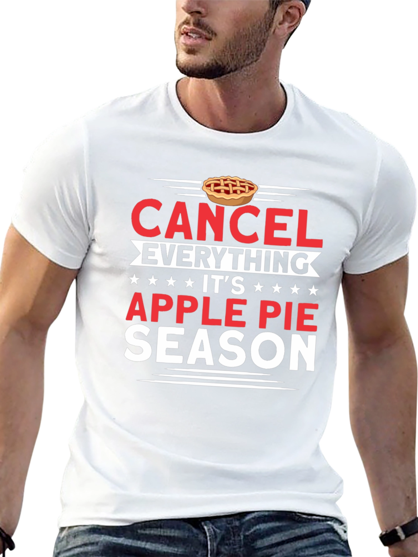 Black Cancel Everything Apple Pie Season T-Shirt view 13