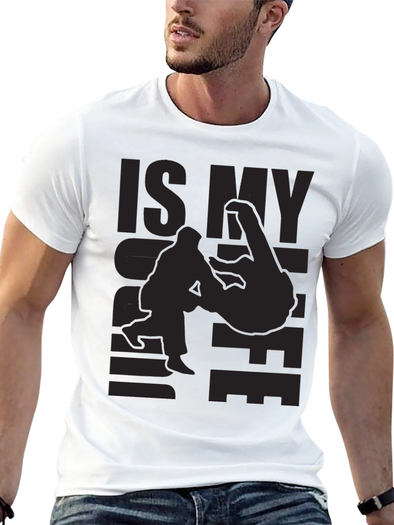 Black Funny BJJ T-Shirt - Is My Gi OK? view 13