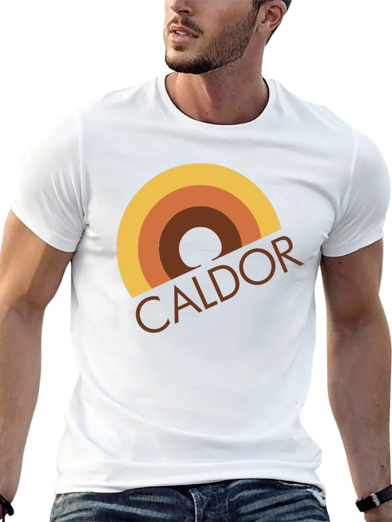 Black Retro Caldor Style T-Shirt view 13