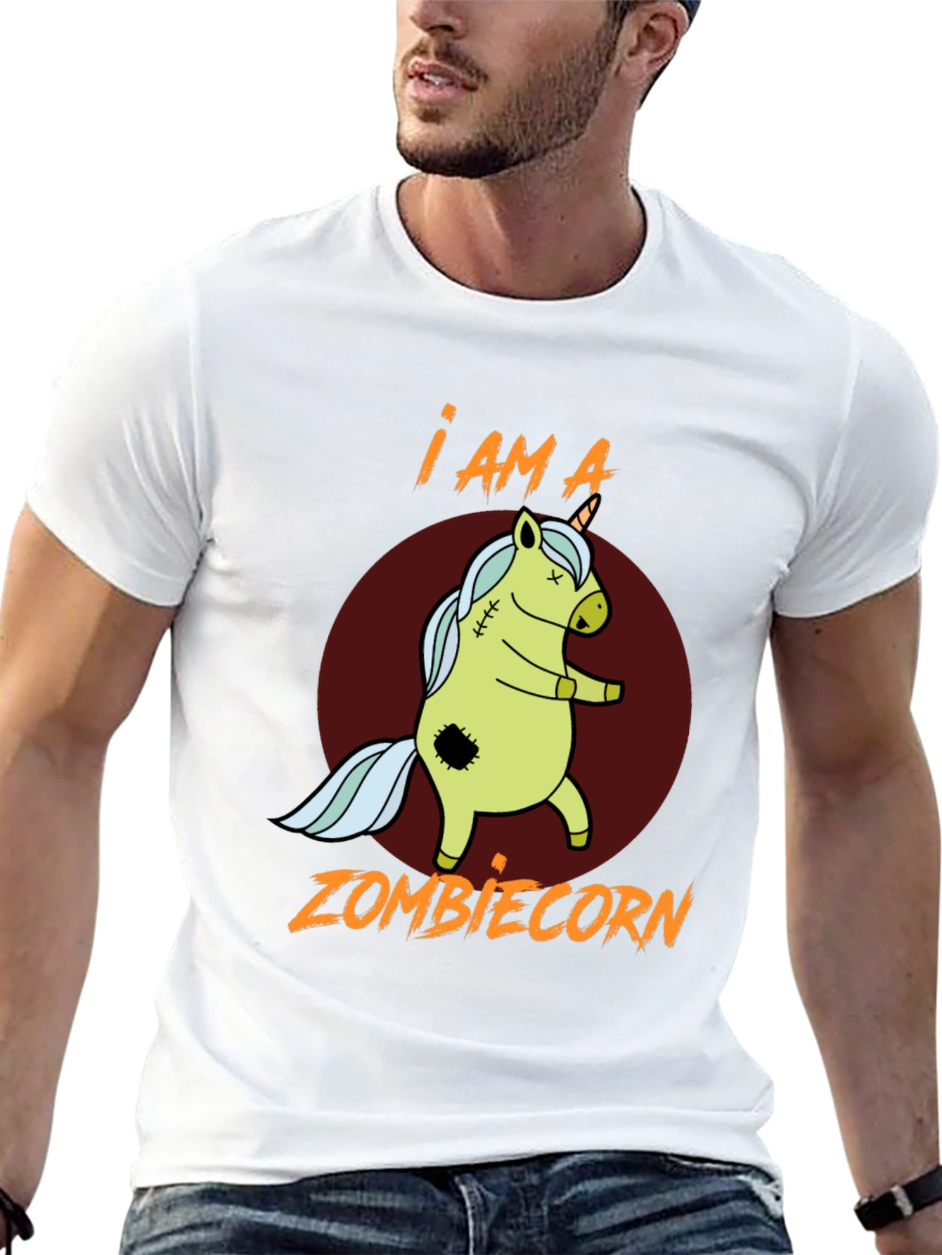 Black Zombiecorn T-Shirt - I am a Zombiecorn view 13