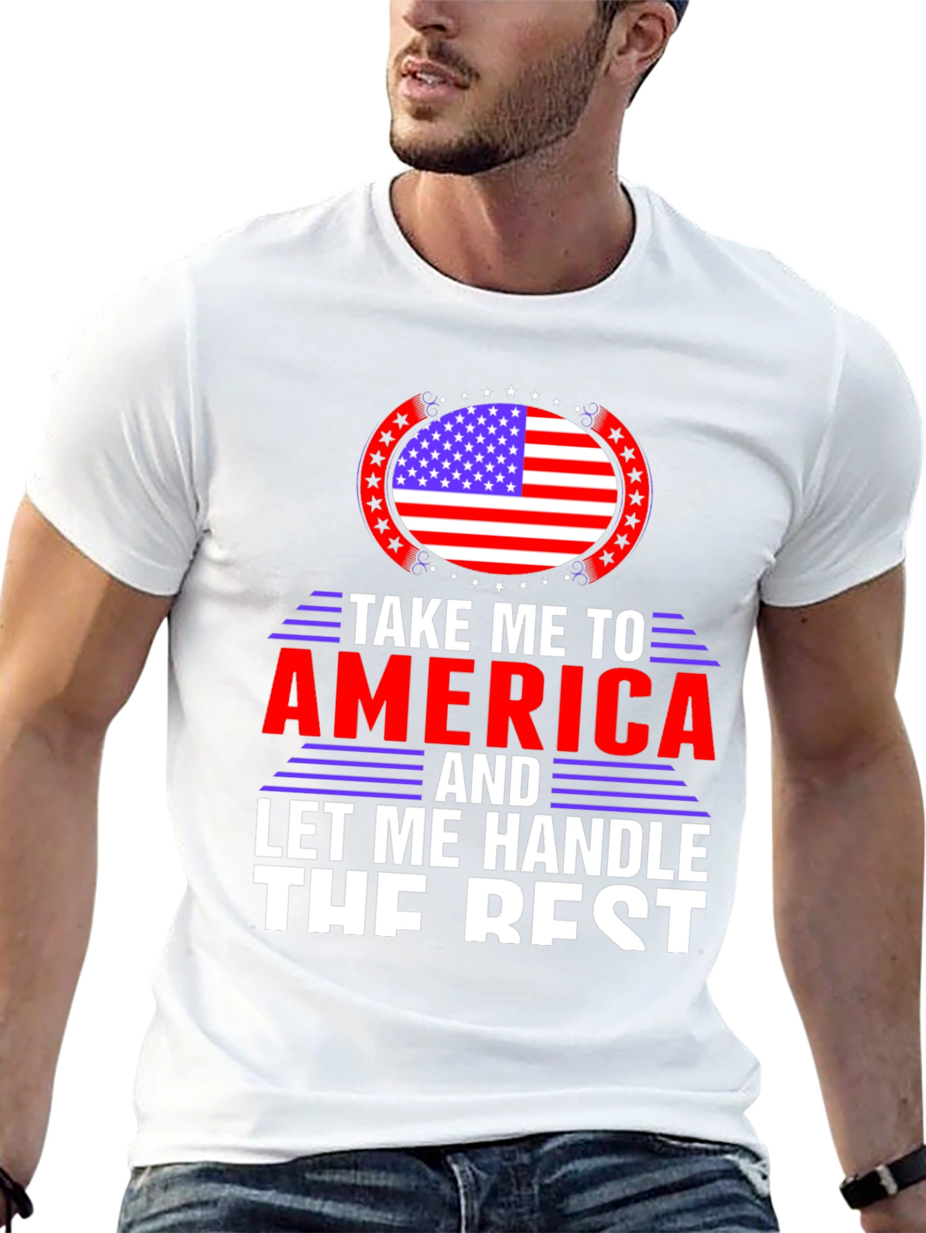 Black America Patriotic T-Shirt view 13