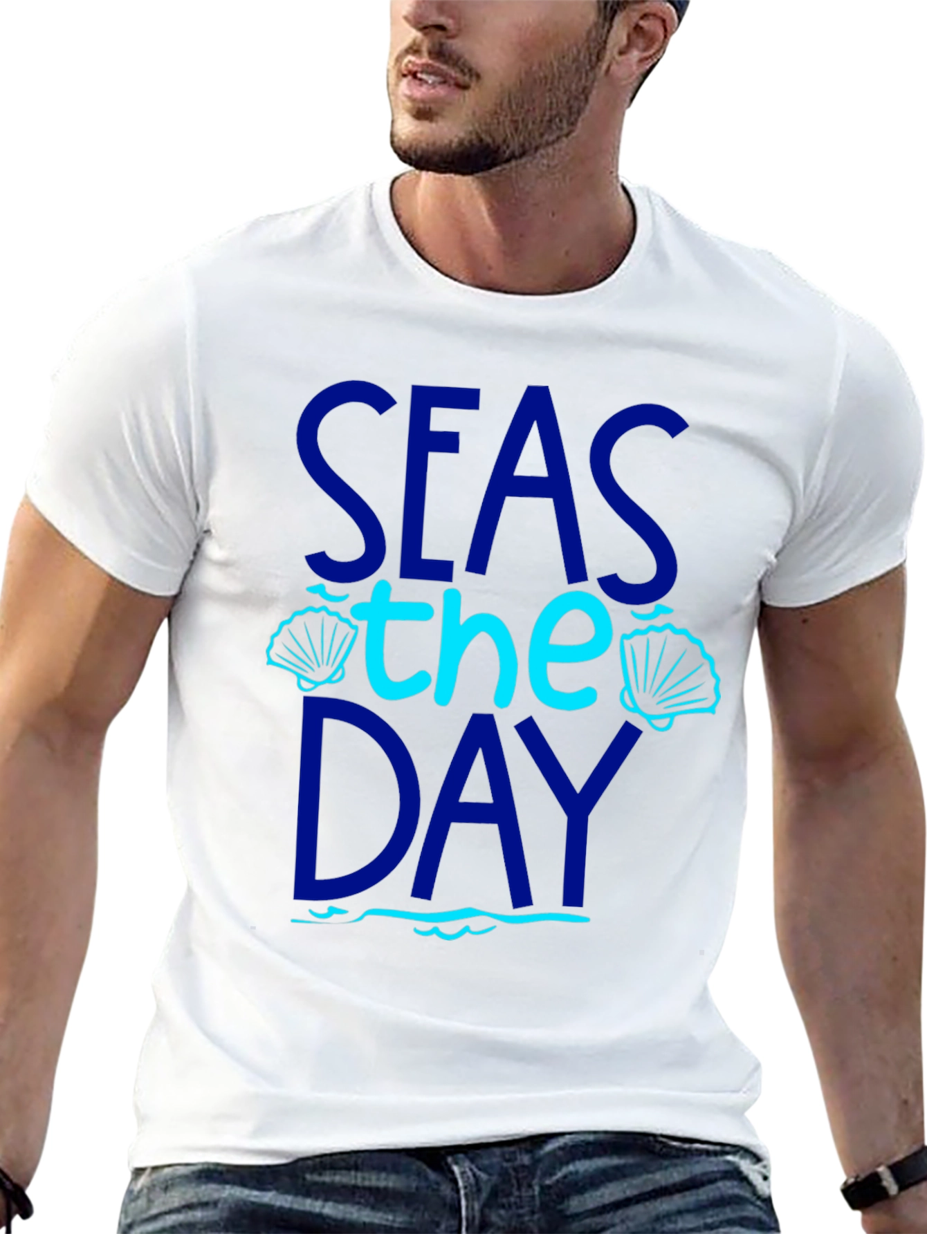 Seas The Day Graphic T-Shirt - 13