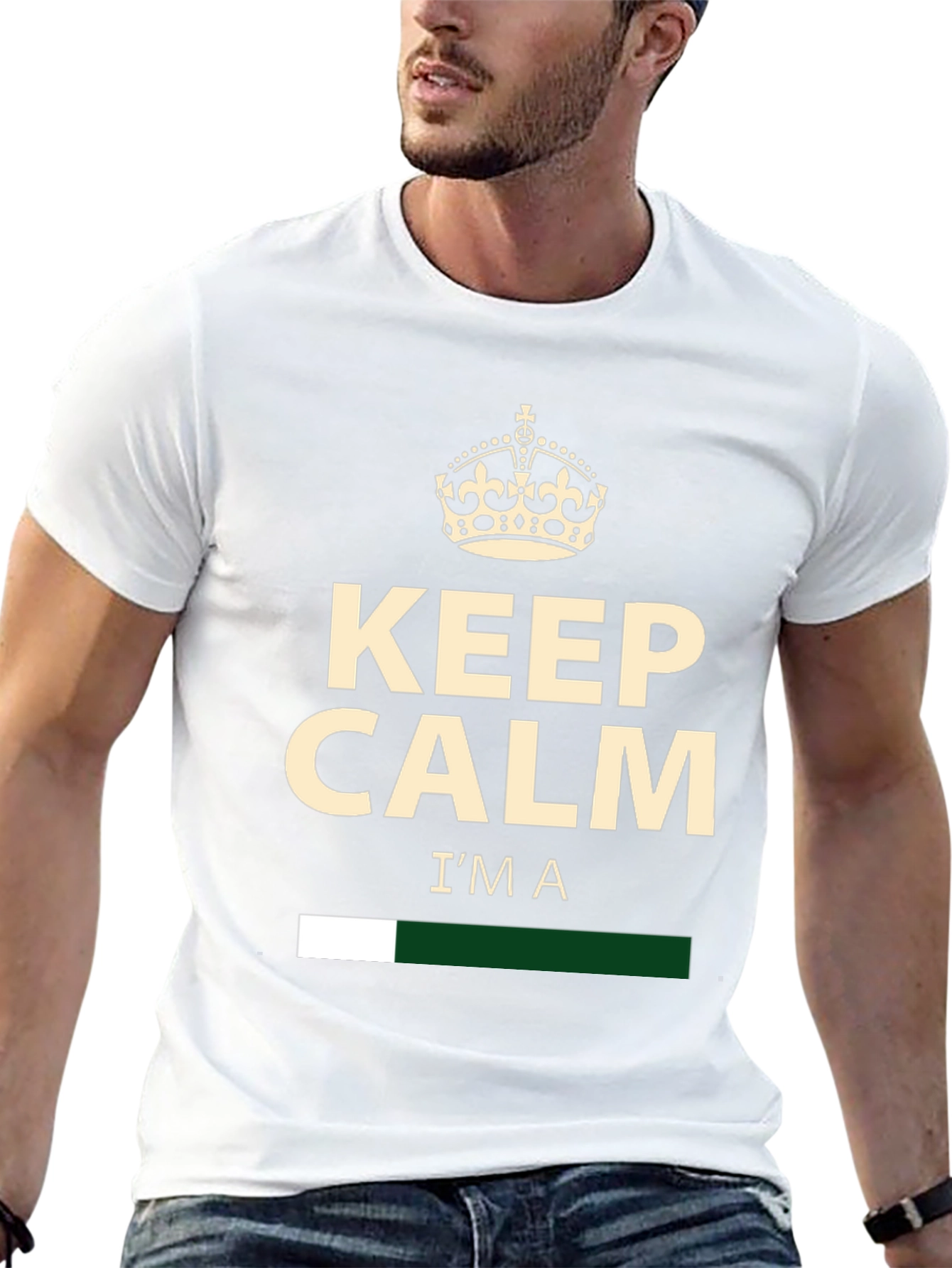 Black Keep Calm I'm A... Graphic Tee view 13