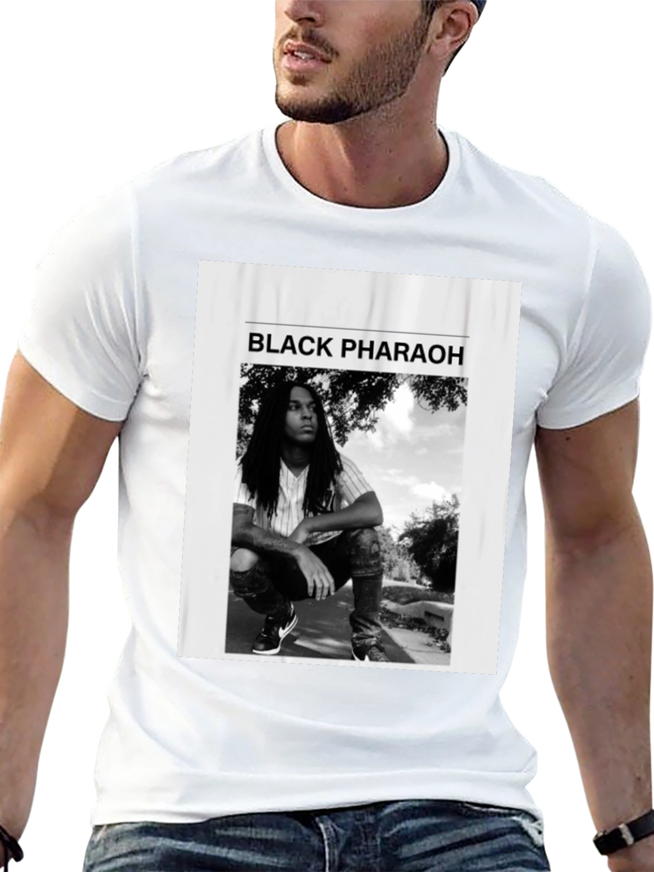Black Black Pharaoh Graphic Tee - Unisex Soft Cotton T-Shirt view 13