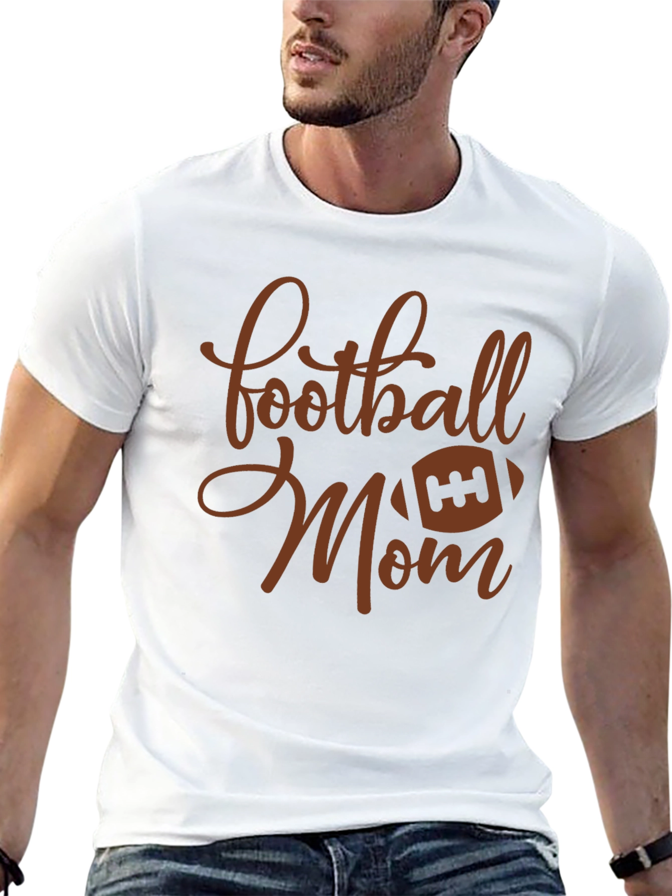 Football Mom Graphic T-Shirt - 13