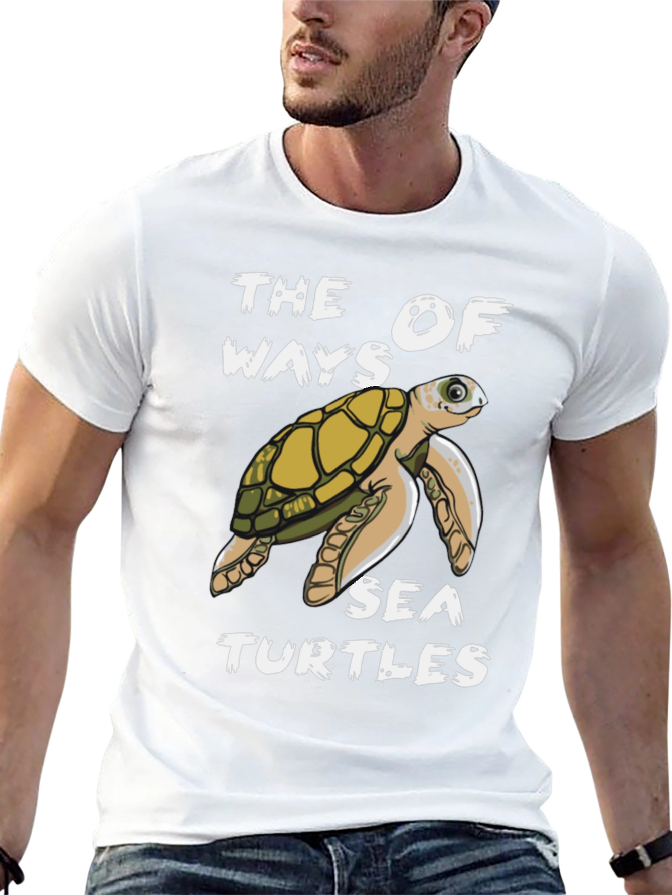 Black Sea Turtle Graphic Tee view 13
