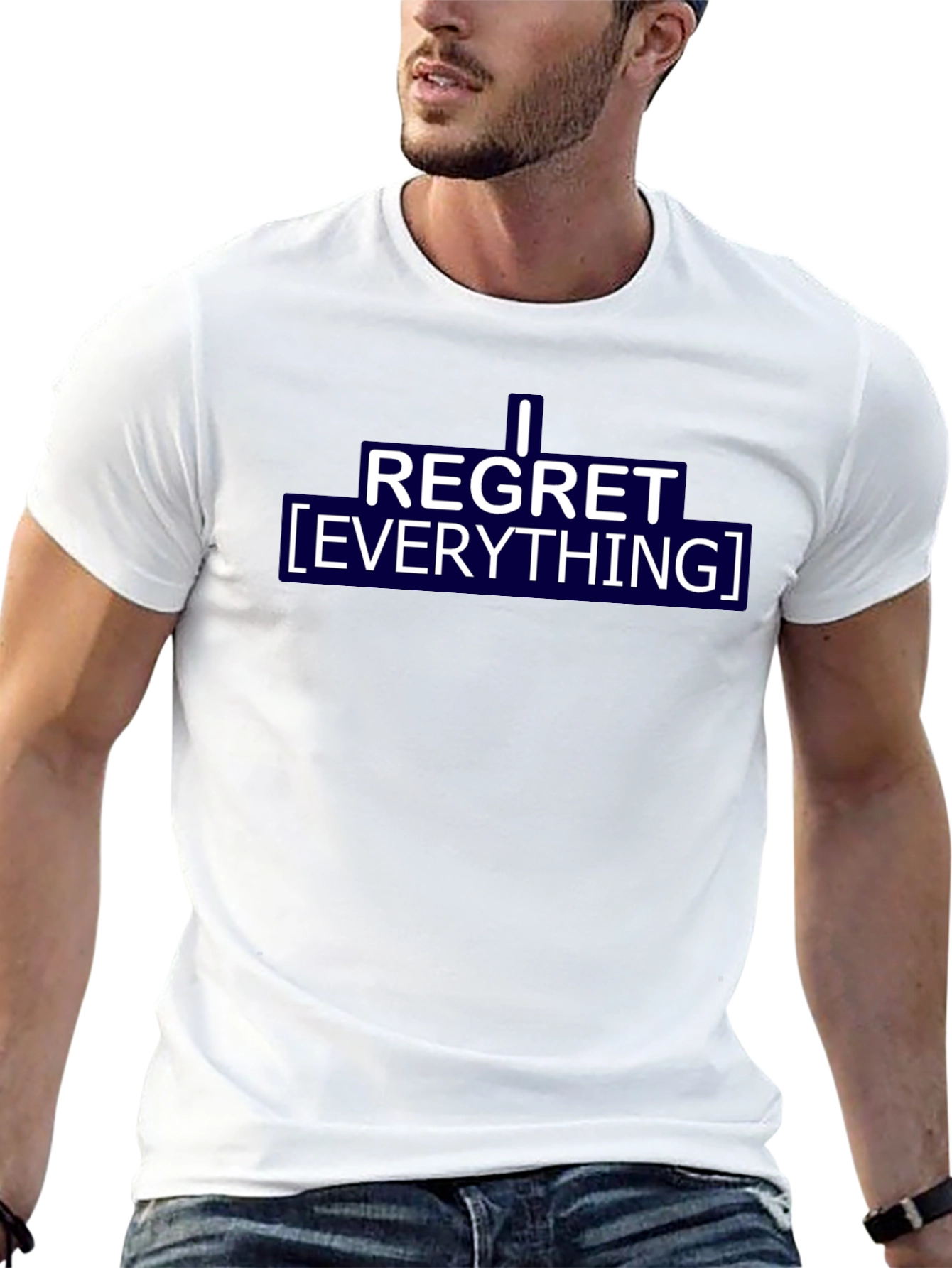 Black I Regret Everything Graphic Tee - Black view 13