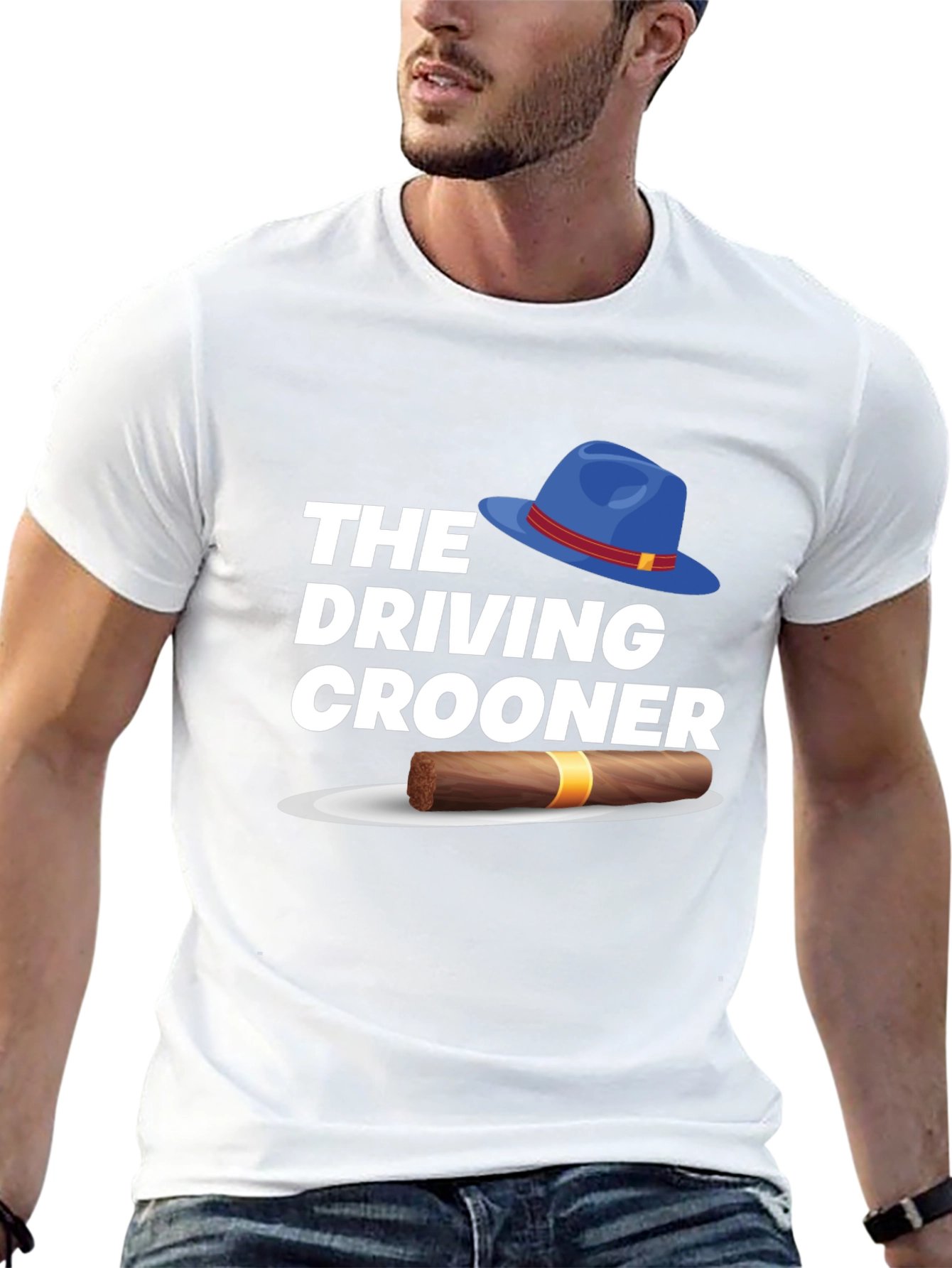 Black The Driving Crooner Graphic T-Shirt view 13