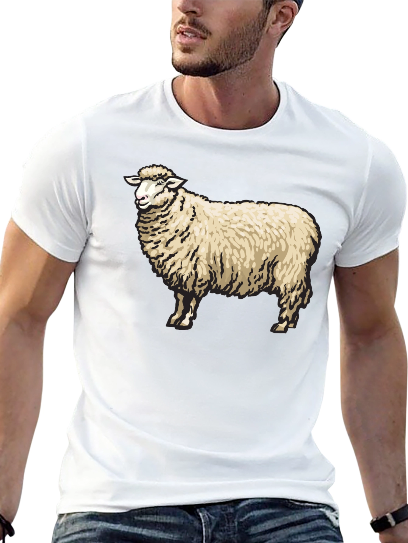 Black Sheep Graphic Black T-Shirt view 13