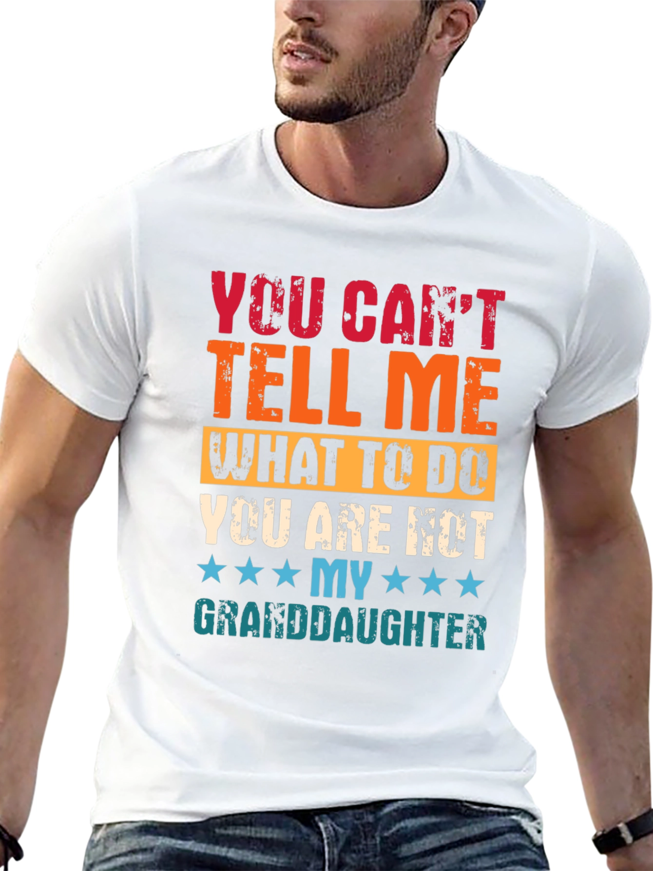Black Funny Granddaughter T-Shirt view 13