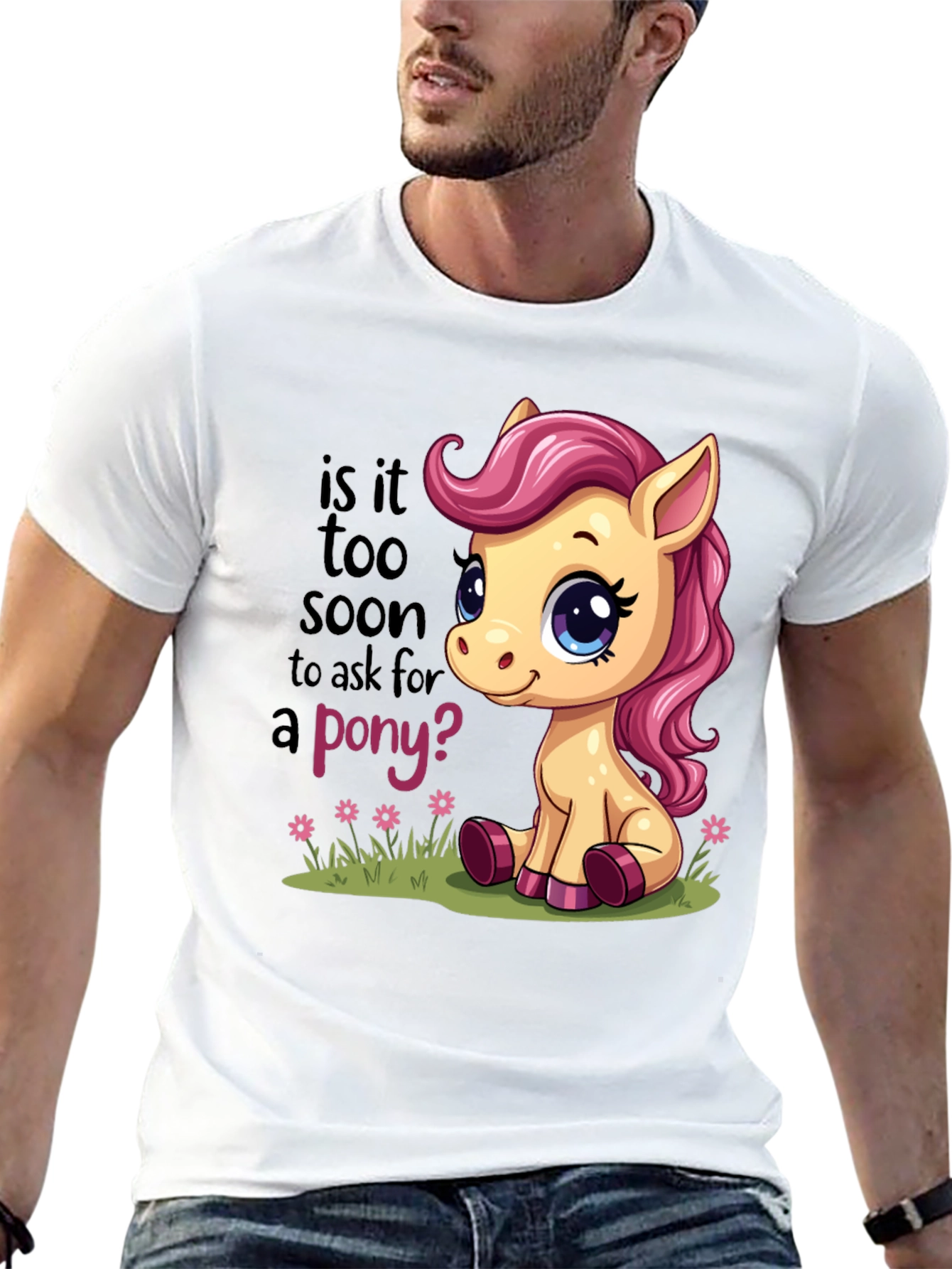 Black Cute Pony T-Shirt - Is It Too Soon? view 13