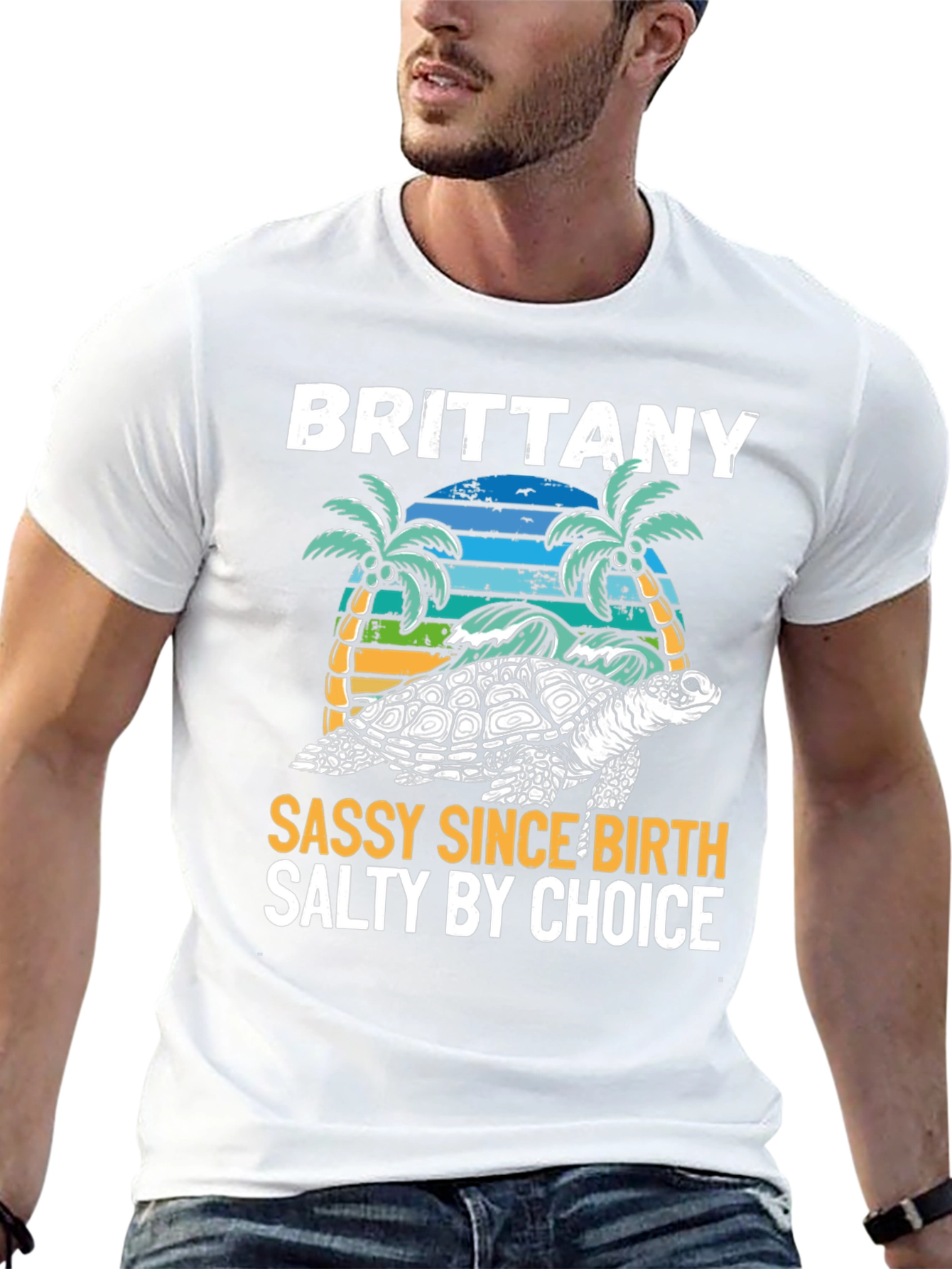 Brittany Turtle Sassy & Salty Graphic Tee - 13