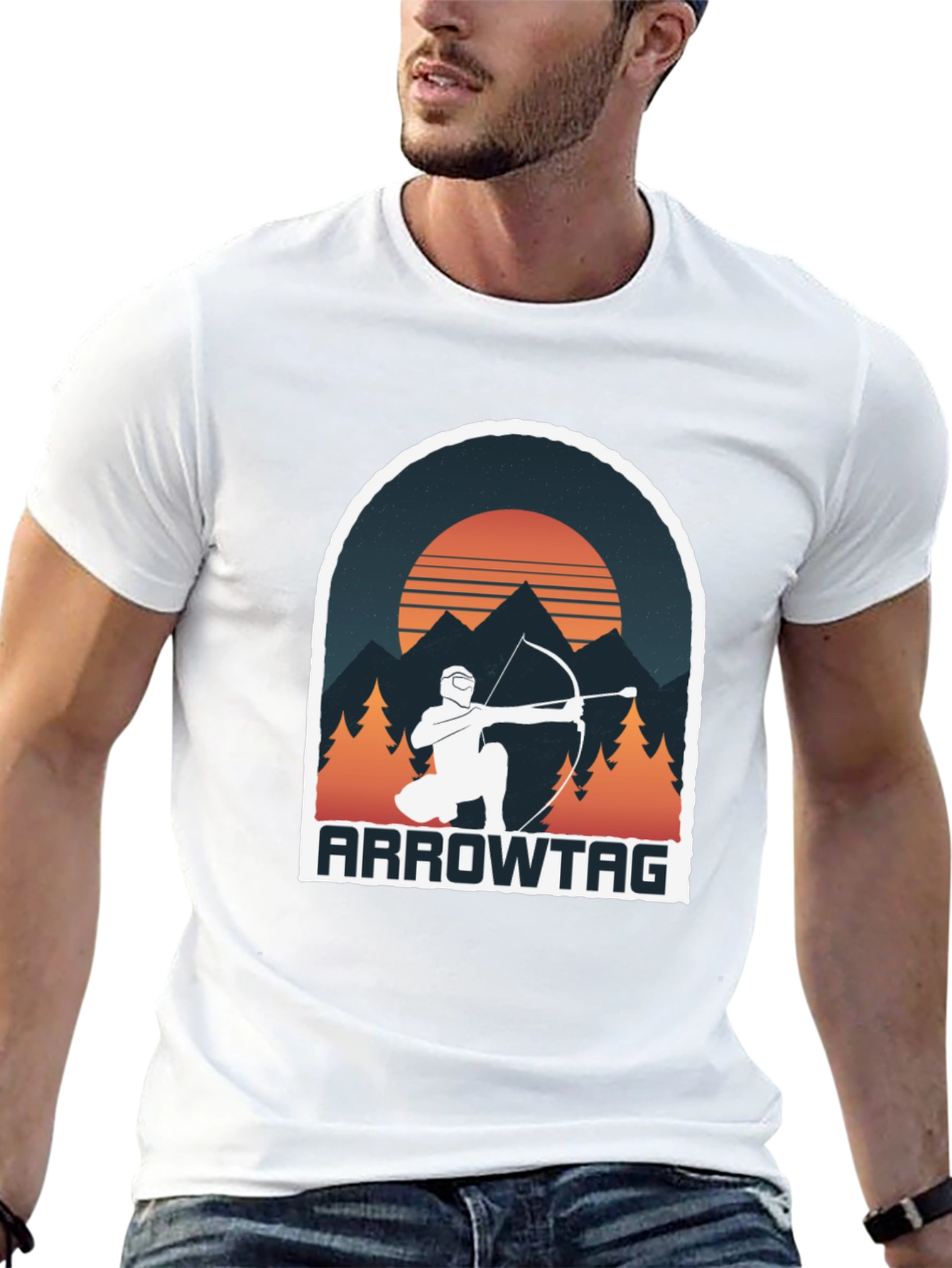 Black Arrowtag Graphic Tee - Outdoor Adventure Shirt view 13
