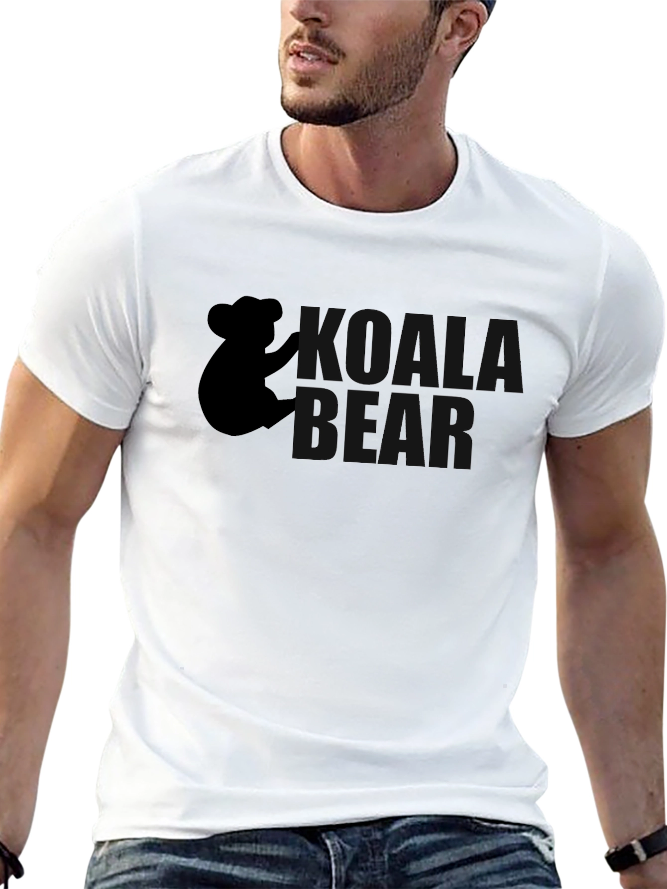 Black Koala Bear Graphic Tee - Soft Cotton Comfort view 13