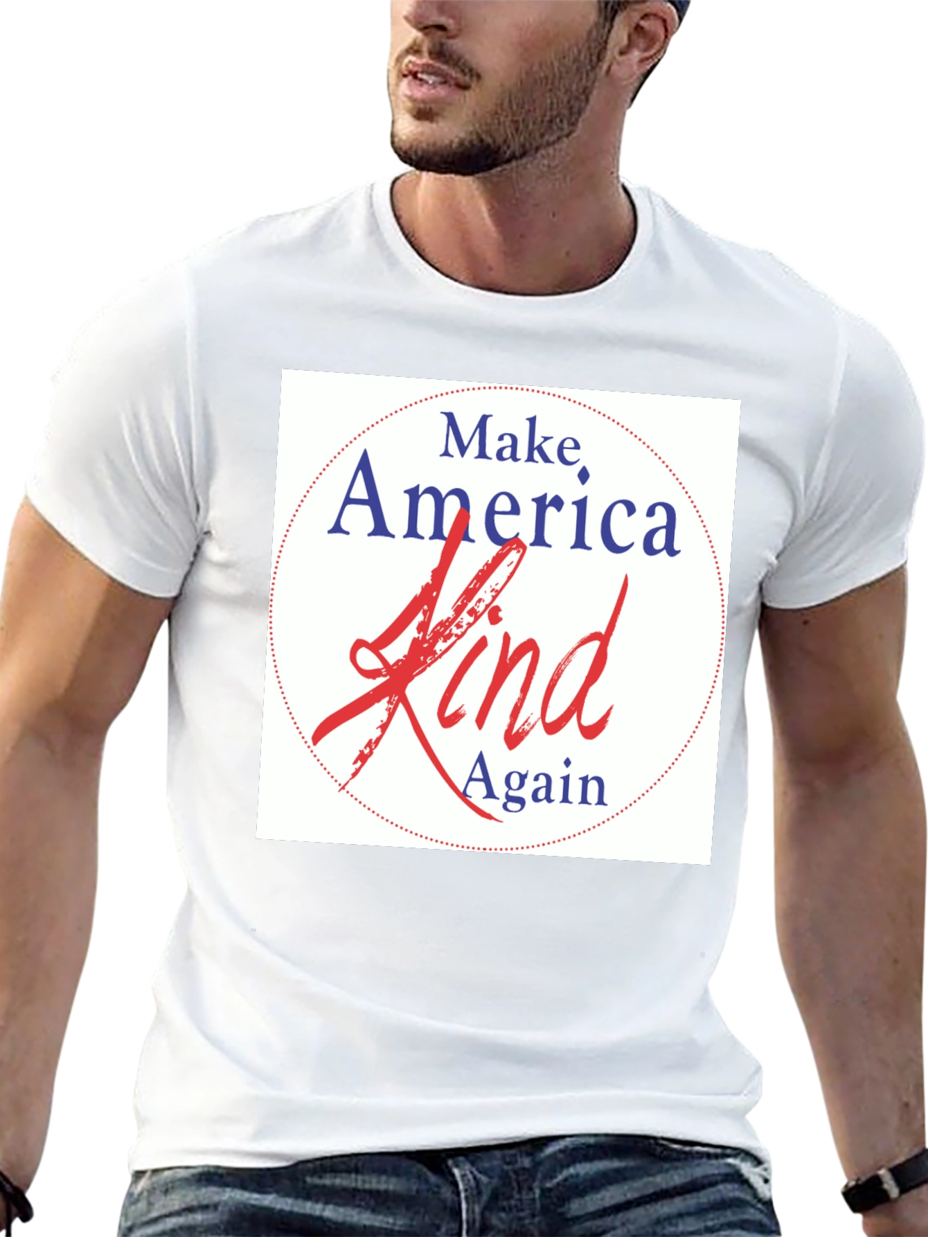 Black Make America Kind Again T-Shirt view 13
