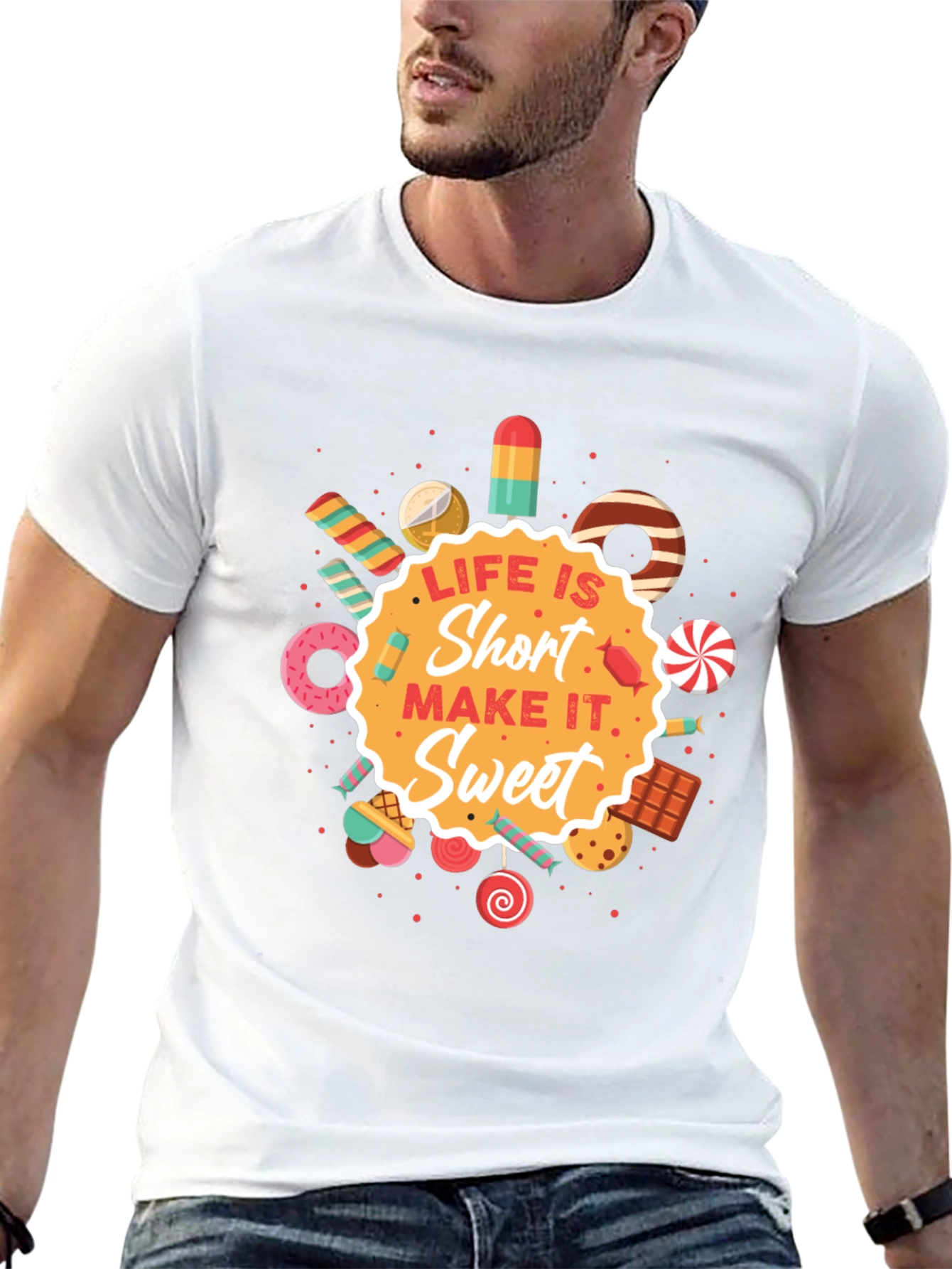 Black Life Is Short Sweet Graphic T-Shirt view 13