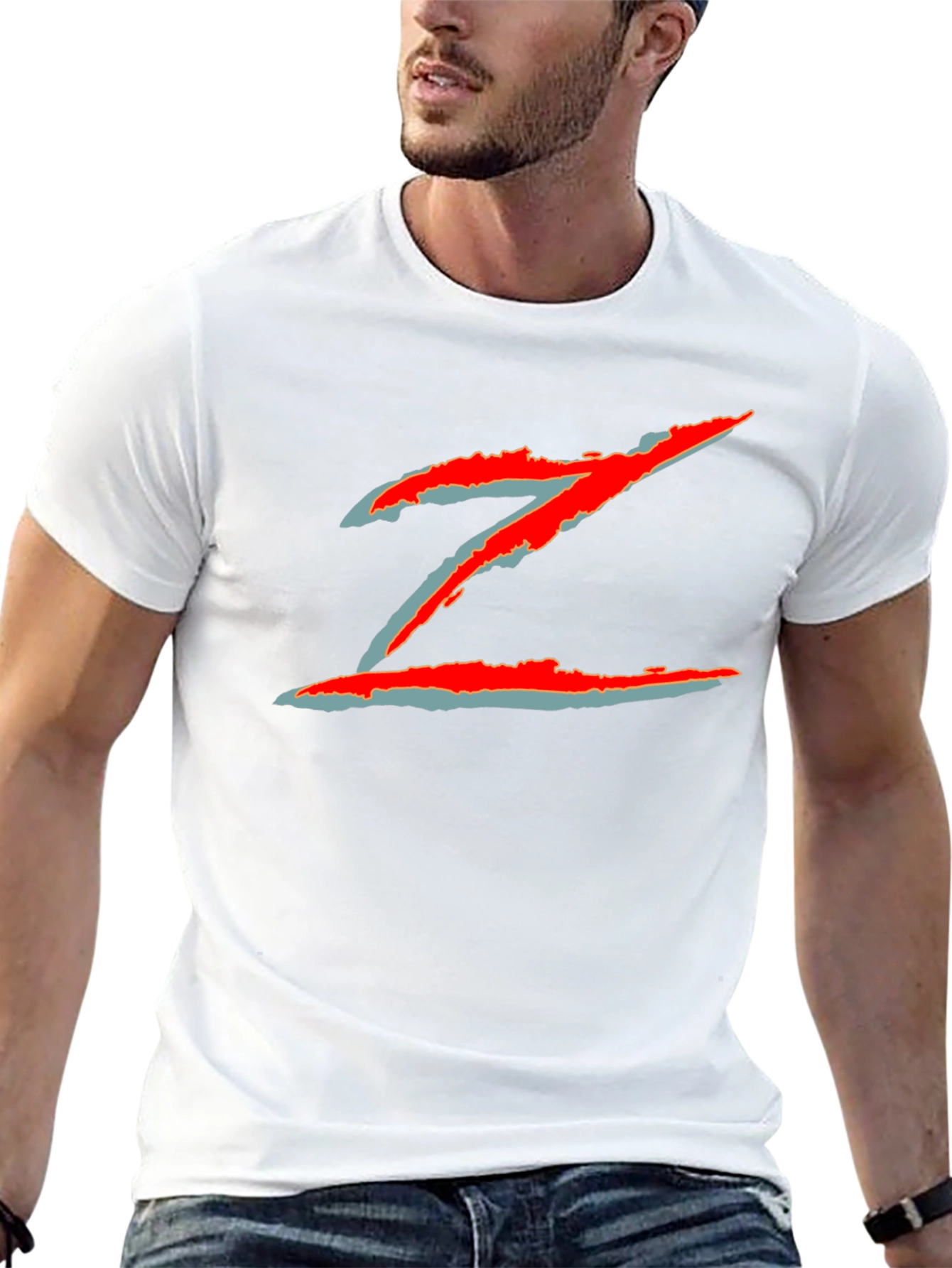 Black Retro Z Graphic Tee - Vintage Inspired Design view 13