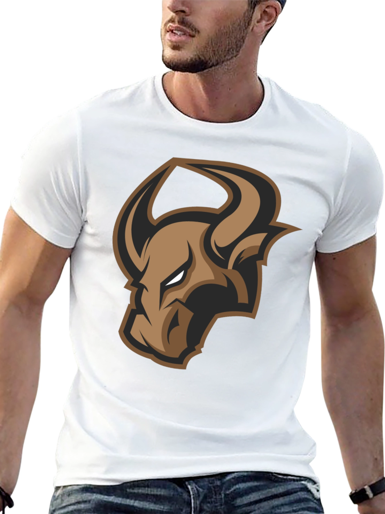 Black Bull Logo Graphic Tee - Black view 13